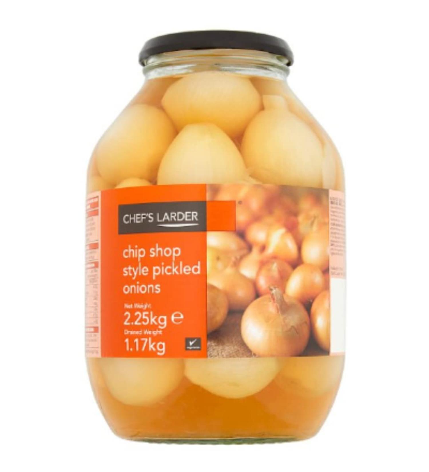 Chef's Larder Chip Shop Style Pickled Onions 2250g x 1