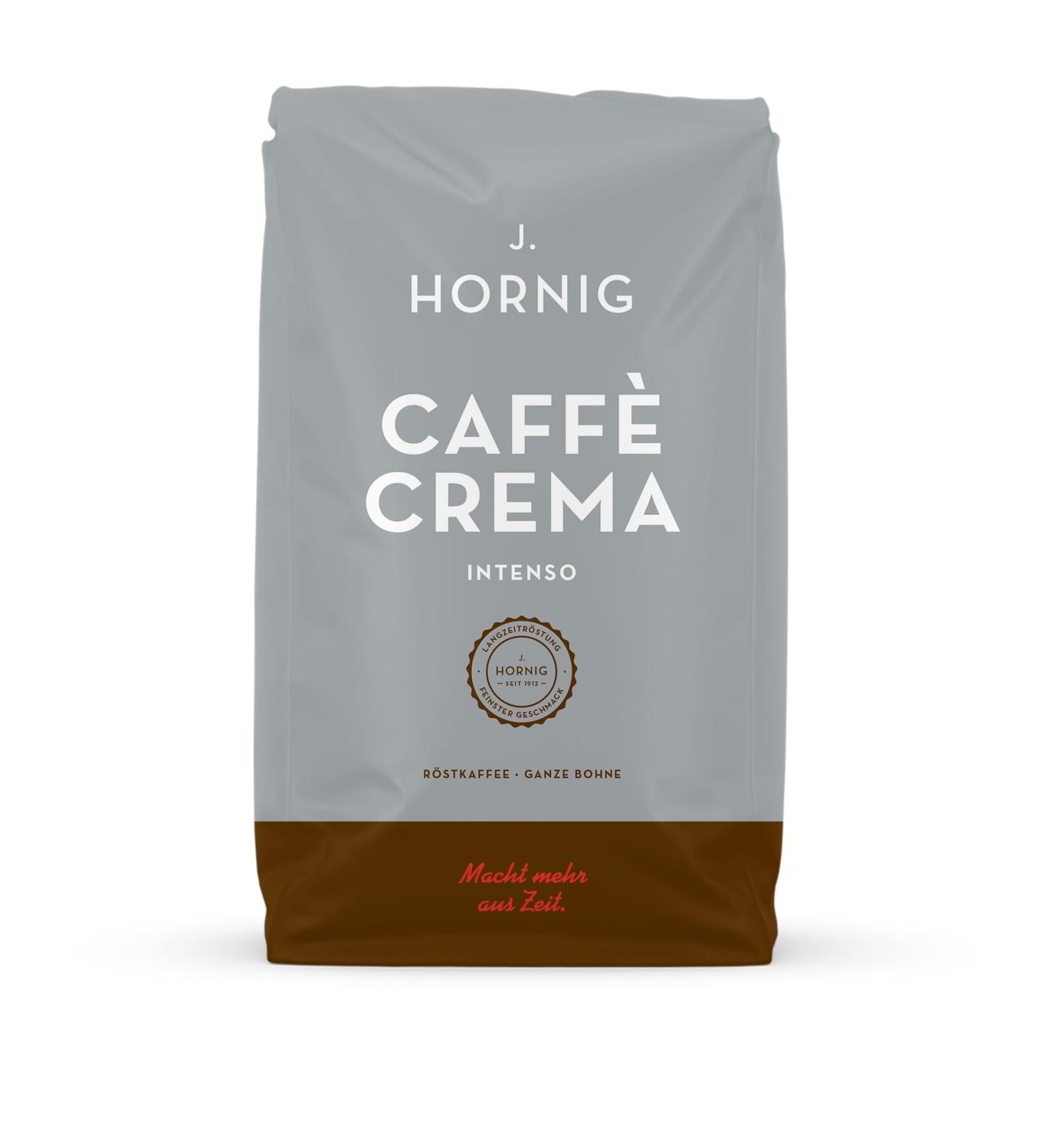 J. Hornig Espresso Coffee Beans Caff Crema Intenso 1kg Whole Beans Full-Bodied Chocolatey Flavor for Automatic Coffee Machines Espresso Machines and French Presses - Buy Online on GoSupps.com