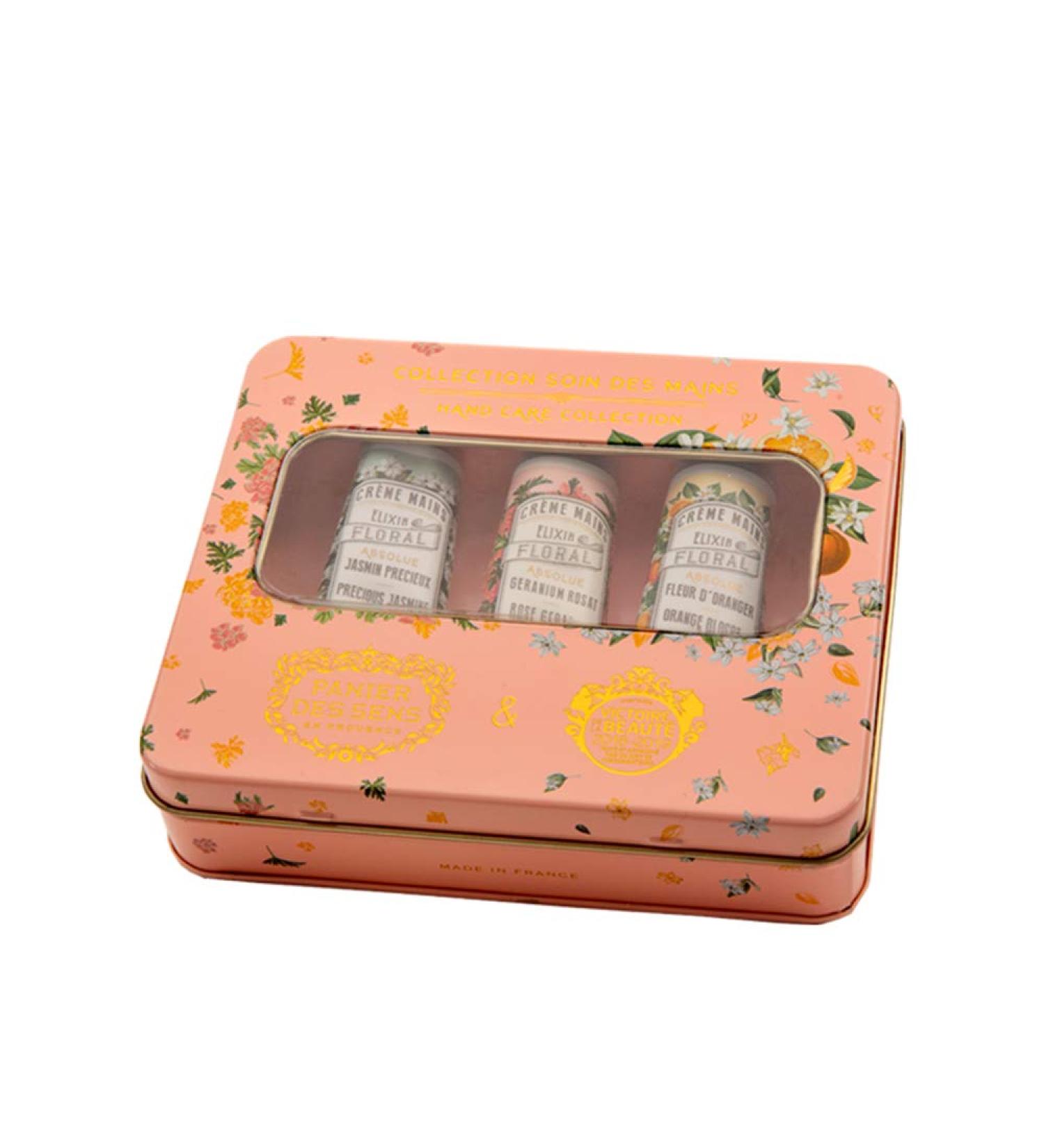 Panier des Sens Hand Cream Gift Set for Women - Orange Blossom, Jasmine & Geranium - 3 x 1Floz - Made in France - Buy Online on GoSupps.com