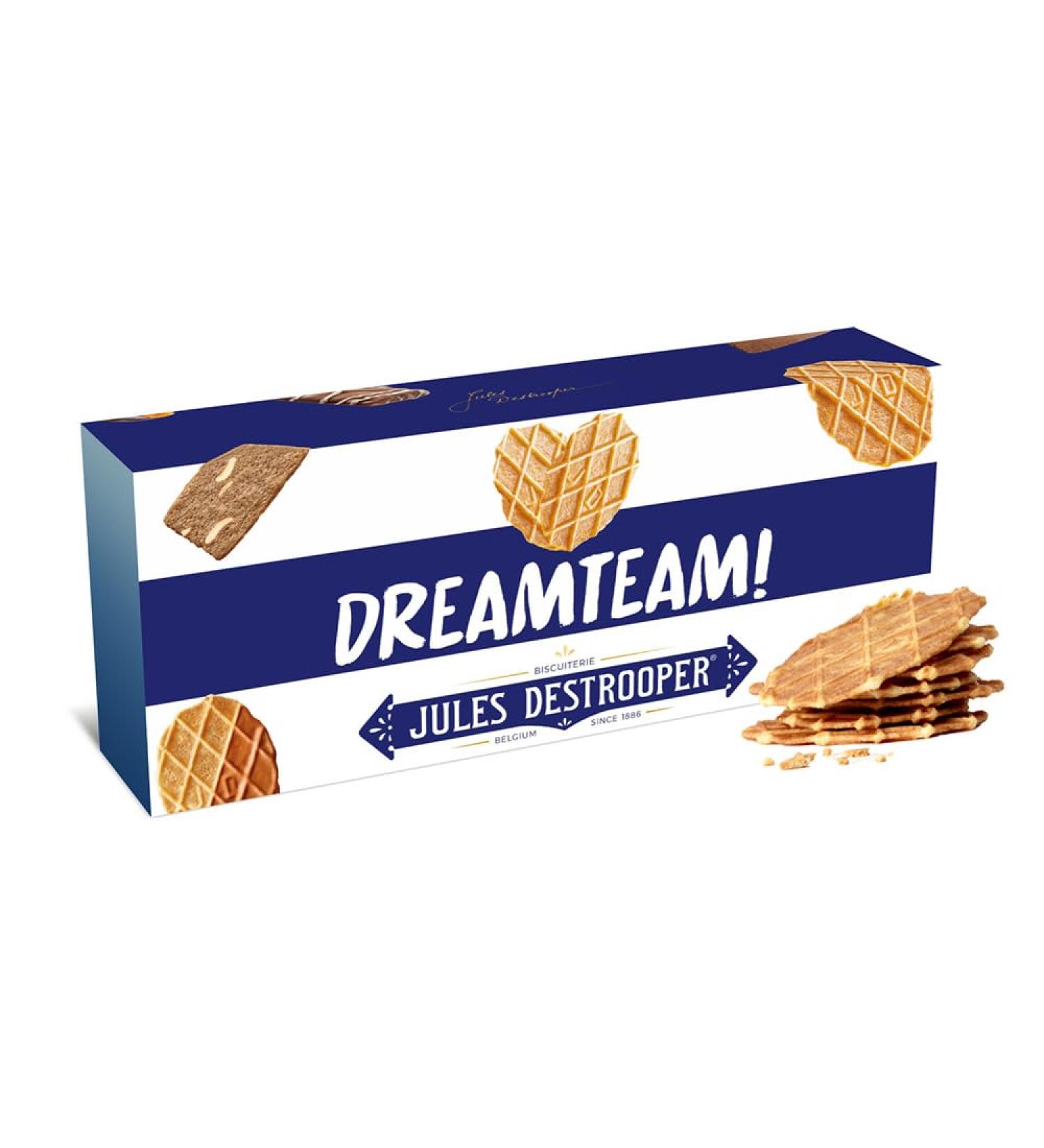  Vandeca Jules Destrooper Butter Patties Gift "Dreamteam!" - Belgian Butter Cookies - 100g x 2 - Buy Online on GoSupps.com