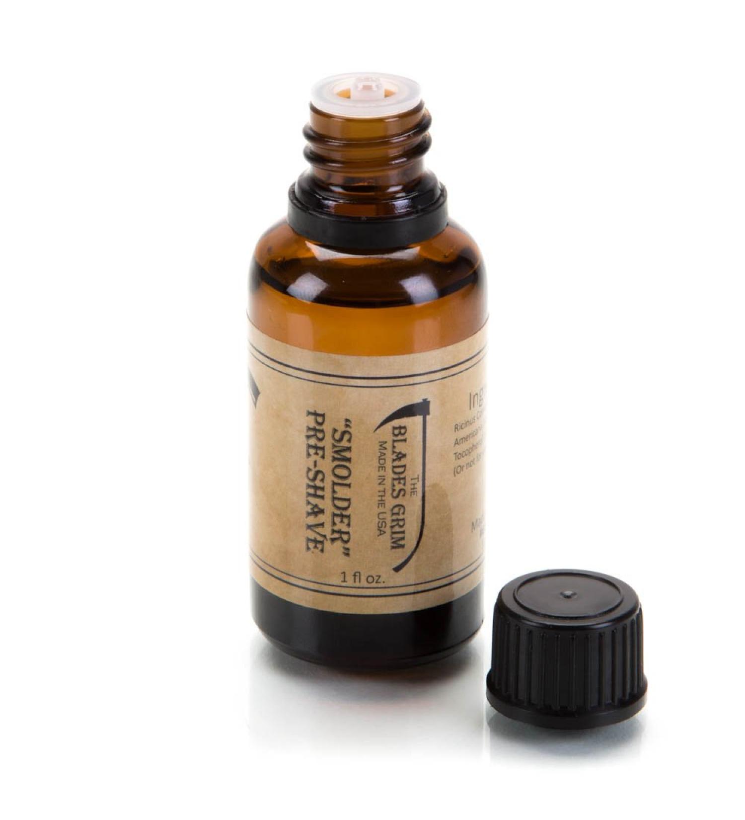 Handmade Pre-Shave Oil (1oz) - Smolder | Premium USA Made | Smooth Shaving Experience - Buy Online on GoSupps.com