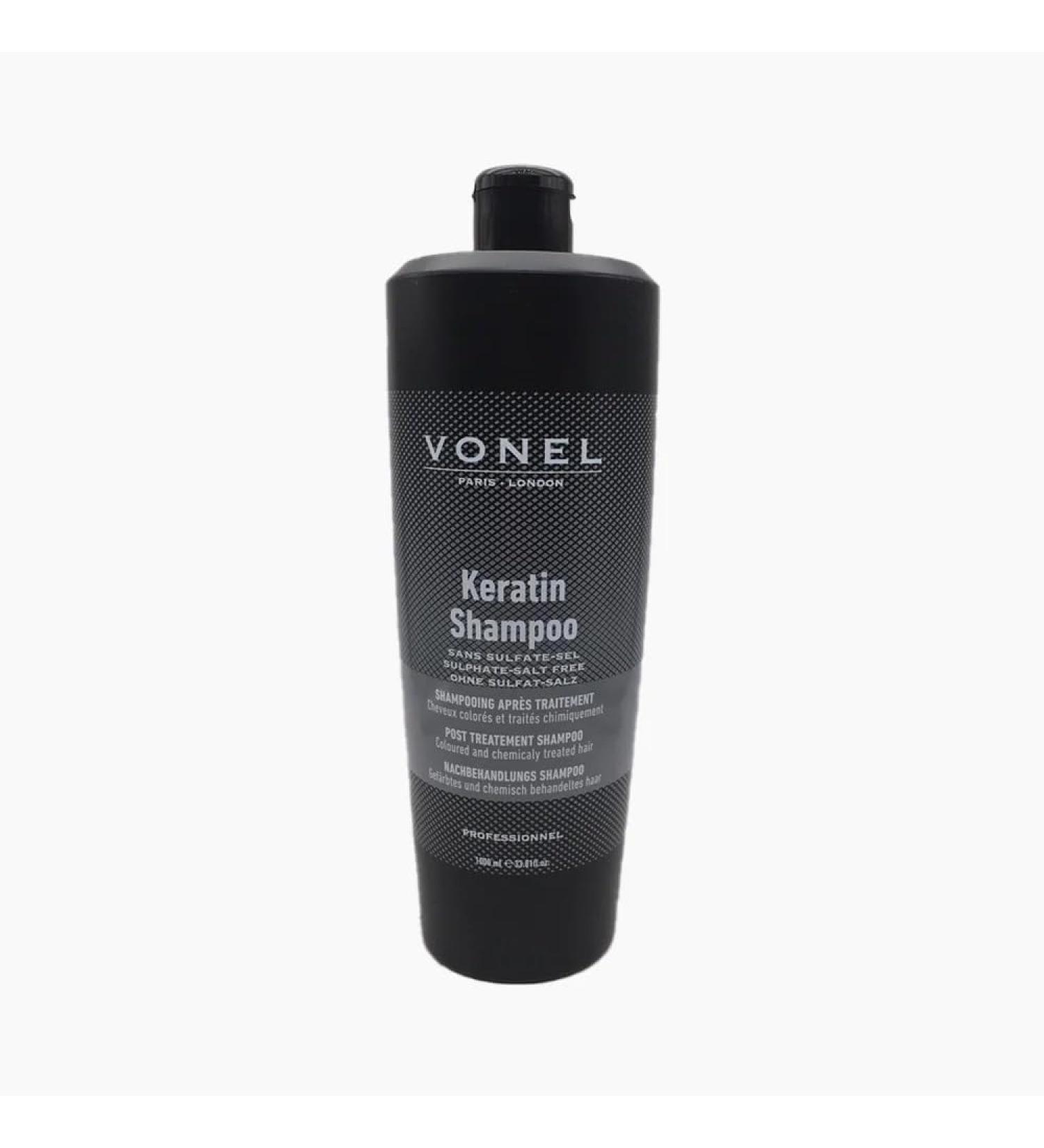 VONEL KERATIN SHAMPOO AFTER TREATMENT FOR COLOURED AND CHEMICALLY TREATED HAIR, SLS FREE, 100% Italian made, 1000ML