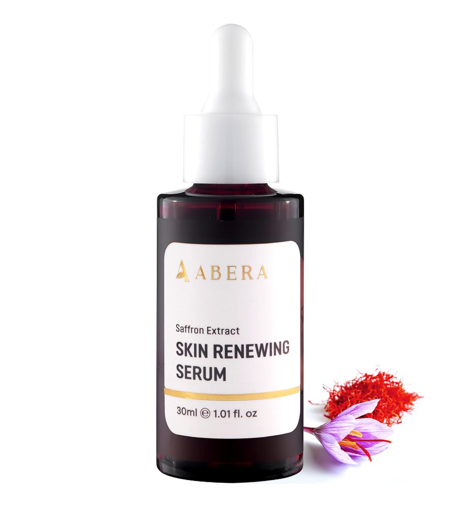 Abera Skin Renewing Serum For Melasma Anti-Aging For Face Anti-Wrinkle High Potency Saffron Extract Lavandula Stoechas Extract Hydrating Serum 1.01 Fl Oz - Buy Online on GoSupps.com