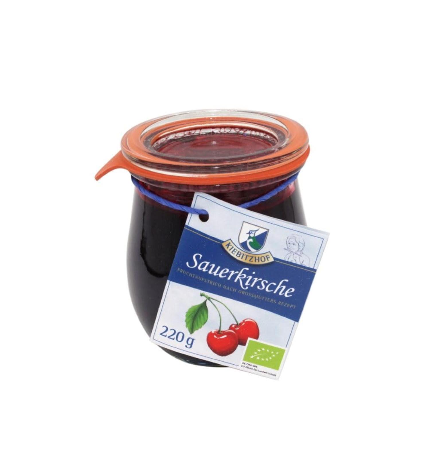 Kiebitzhof Fruit Spread, Sour Cherry, 220 g (1)