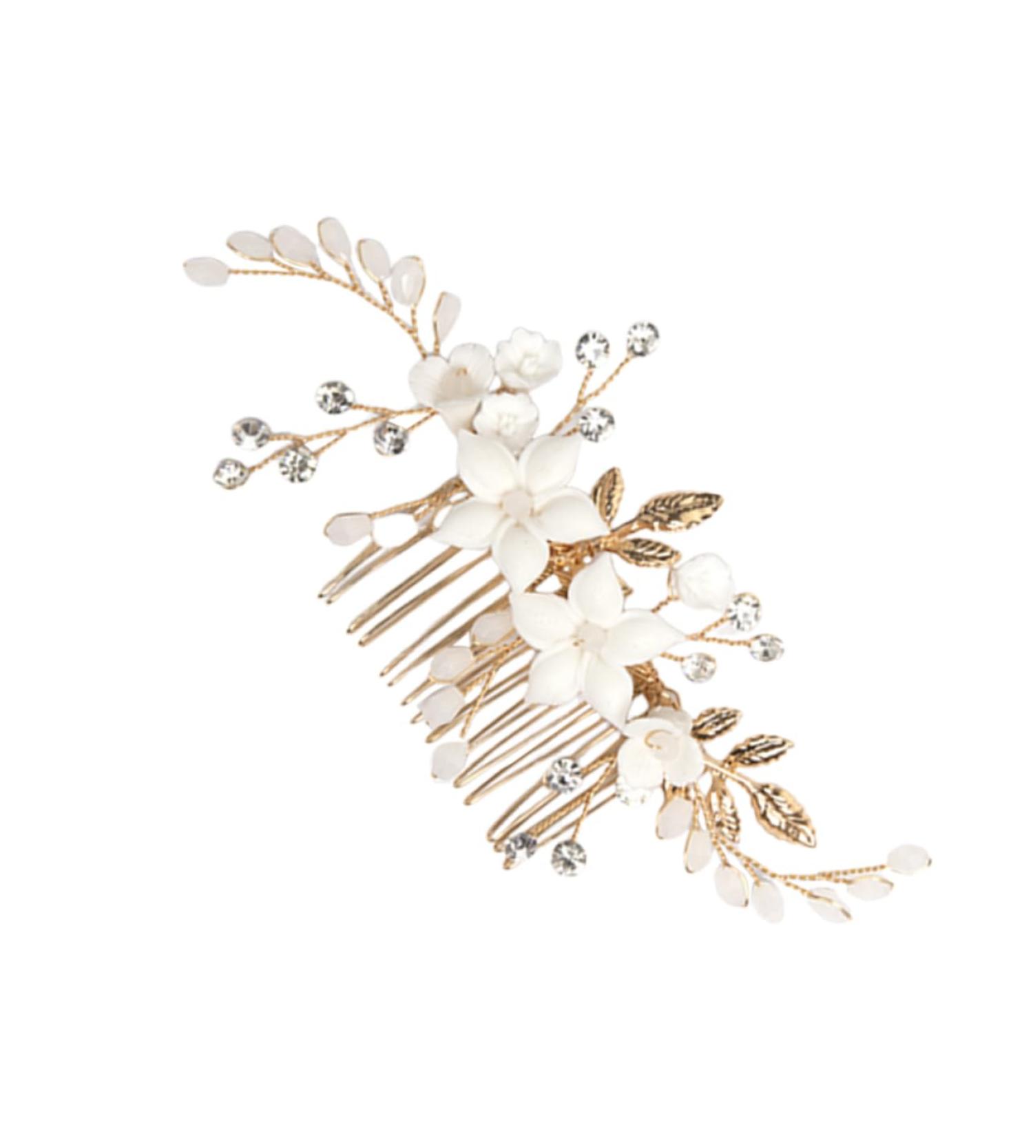 FOMIYES Bridal Headwear Hair Side Comb Women Hair Pin Hair Comb for Bride Comb Clips for Hair Bride Headpiece Hair Accessories for Women Metal Hair Comb Hair Comb Clips Bride Hairpin - Buy Online on GoSupps.com
