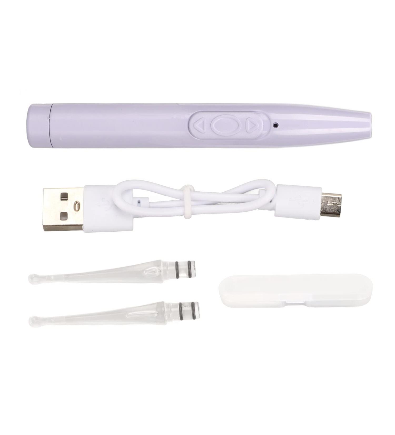 USB Rechargeable Kids Ear Wax Remover Tool with LED Light and Ear Spoon - Buy Online on GoSupps.com