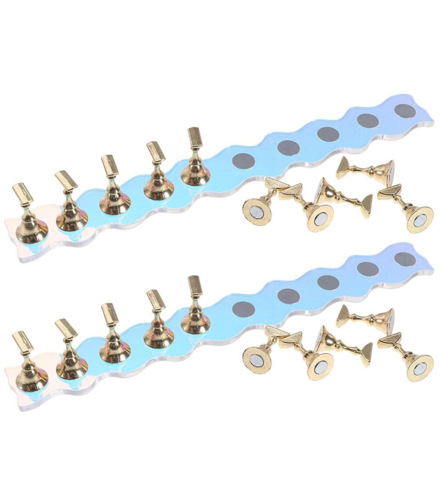 Beavorty 2 Sets Acrylic Nail Stand for Press on Nails Display Fake Nails Holder Nail Tips Stand Fingernail DIY Nail Base for Home Salon Supplies - Buy Online on GoSupps.com