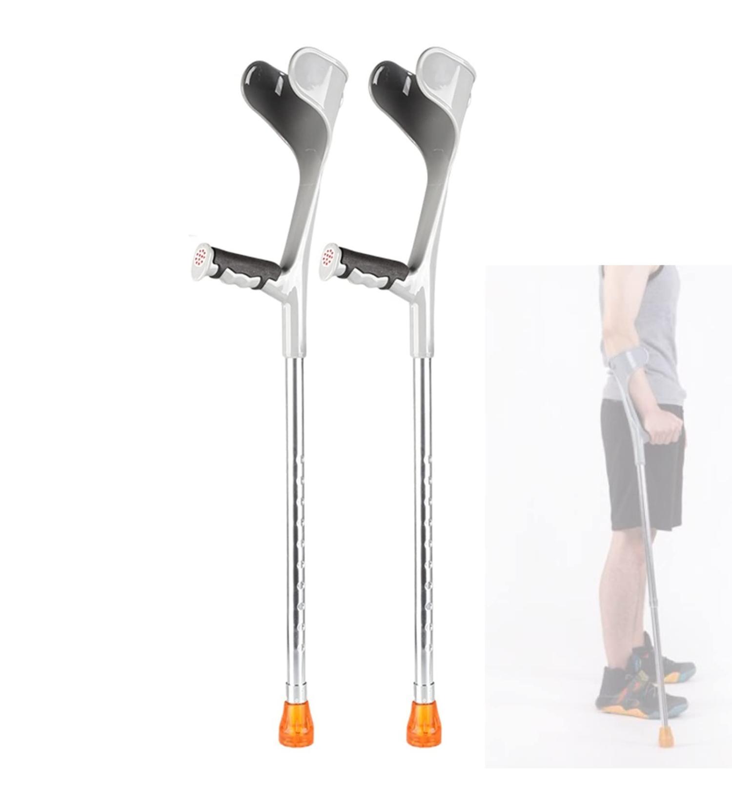LINYUES Forearm Crutches for Adults Adjustable Crutches for Children Youth Elderly Lightweight Arm Crutches for Walking 1 Pair (Color : Black) Anniversary Grey - Buy Online on GoSupps.com