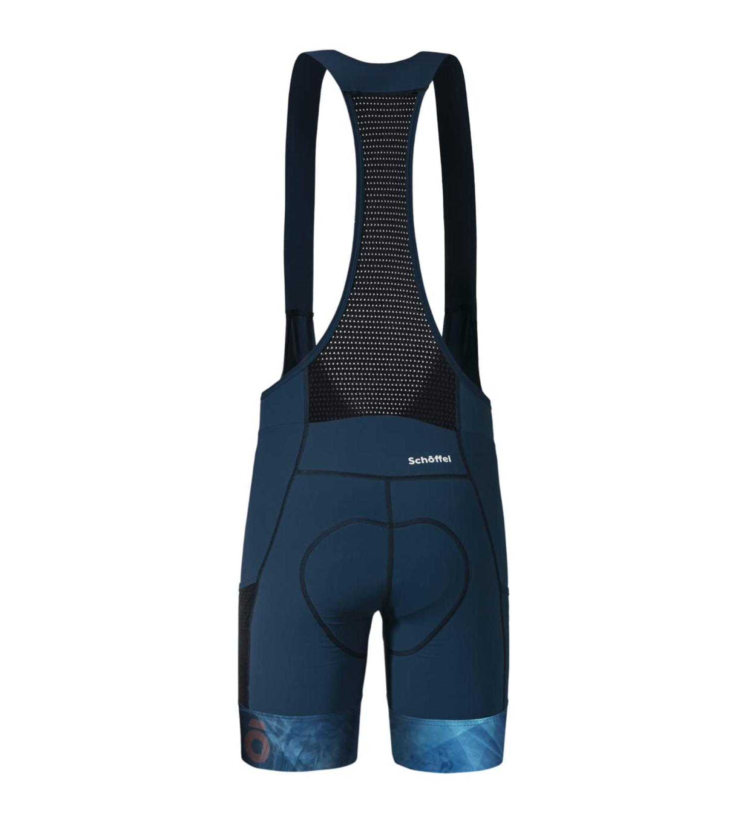 Sch ffel Men's Cycling Pants | Skin Pants Solo Bib 4H 54 in Blue | International Shipping Available - Buy Online on GoSupps.com