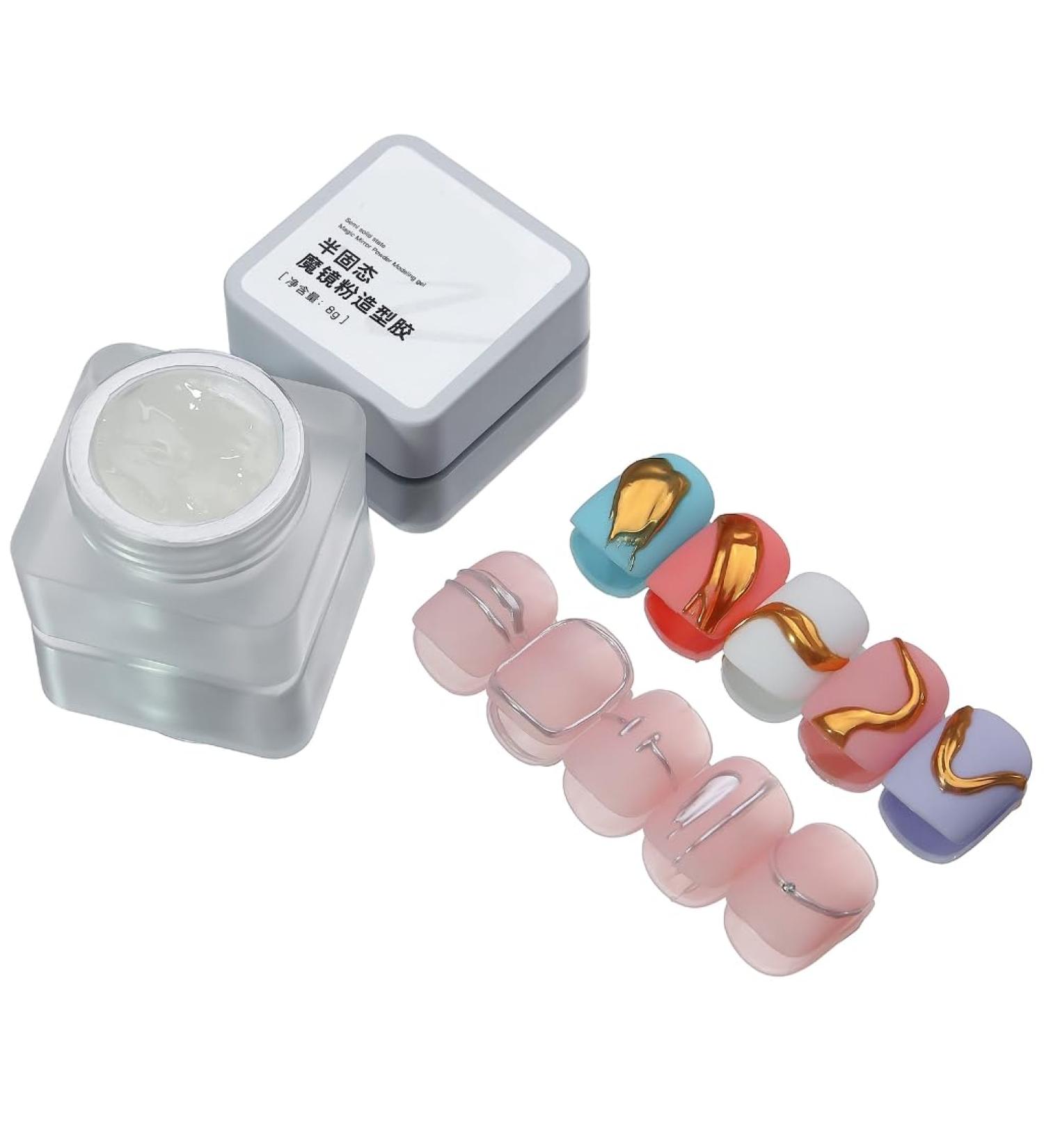 TQUXNGA 3D Painting Clear Nail Gel For Nails Art Powder 3D Sculpture Gel No Wipe UV Gel for Gel Drawing - Buy Online on GoSupps.com