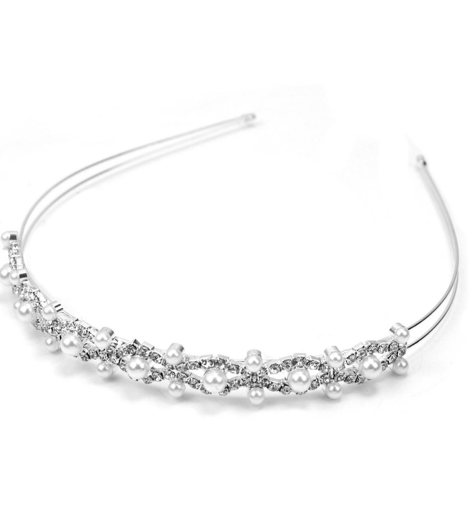Shop Rhinestone Art Pearls Wedding Bridal Hair Accessories - Elegant Headbands & Hair Hoops for Bride - Buy Online on GoSupps.com