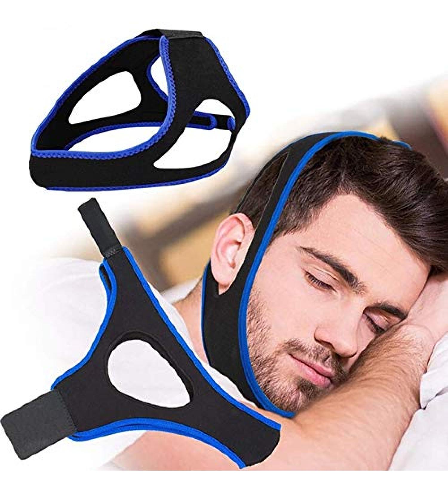 Premium Anti Snoring Chin Strap for Men and Women Upgraded Version - Advanced Snoring Solution Scientifically Designed to Stop Snoring and Confortabe Sleep Natural Snore Stopper