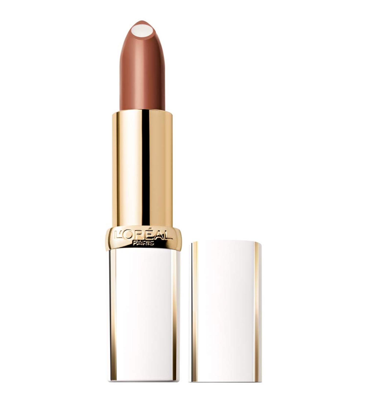 L'Or al Paris Age Perfect Luminous Hydrating Lipstick Brilliant Brown 0.13 oz - Nourishing Serum, Long-Lasting Moisture - 100% Authentic, 0.13 Ounce - Buy Online on GoSupps.com