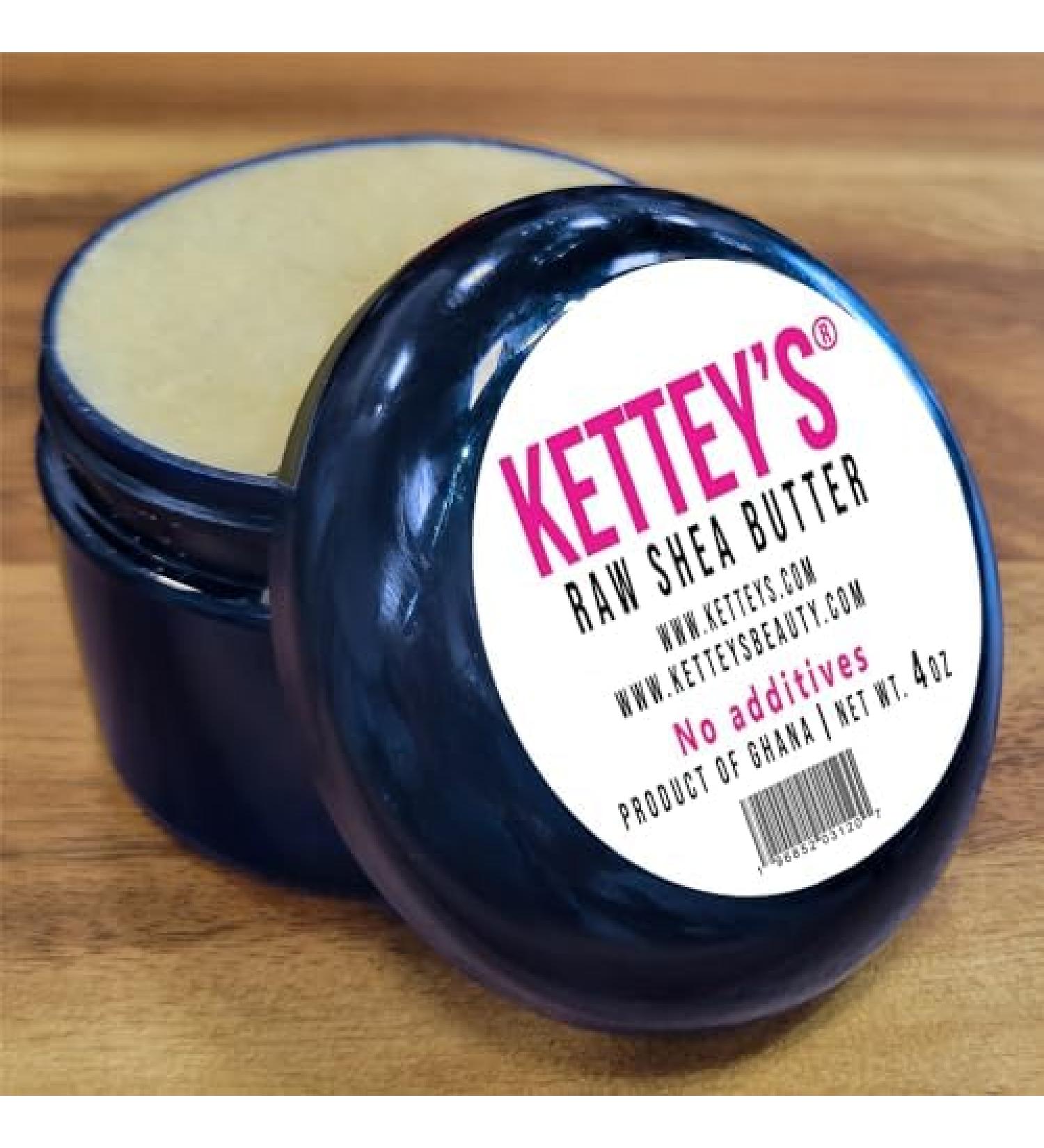 Buy KETTEY S Raw Organic Shea Butter - Premium Quality for Skin & Hair Care | International Shipping Available - Buy Online on GoSupps.com