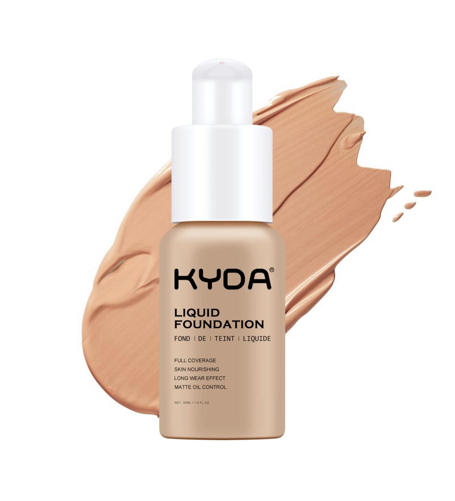 KYDA Matte Liquid Foundation - Full Coverage Concealer Cream - Oil Control & Long Wear Lightweight Makeup - Buy Online on GoSupps.com
