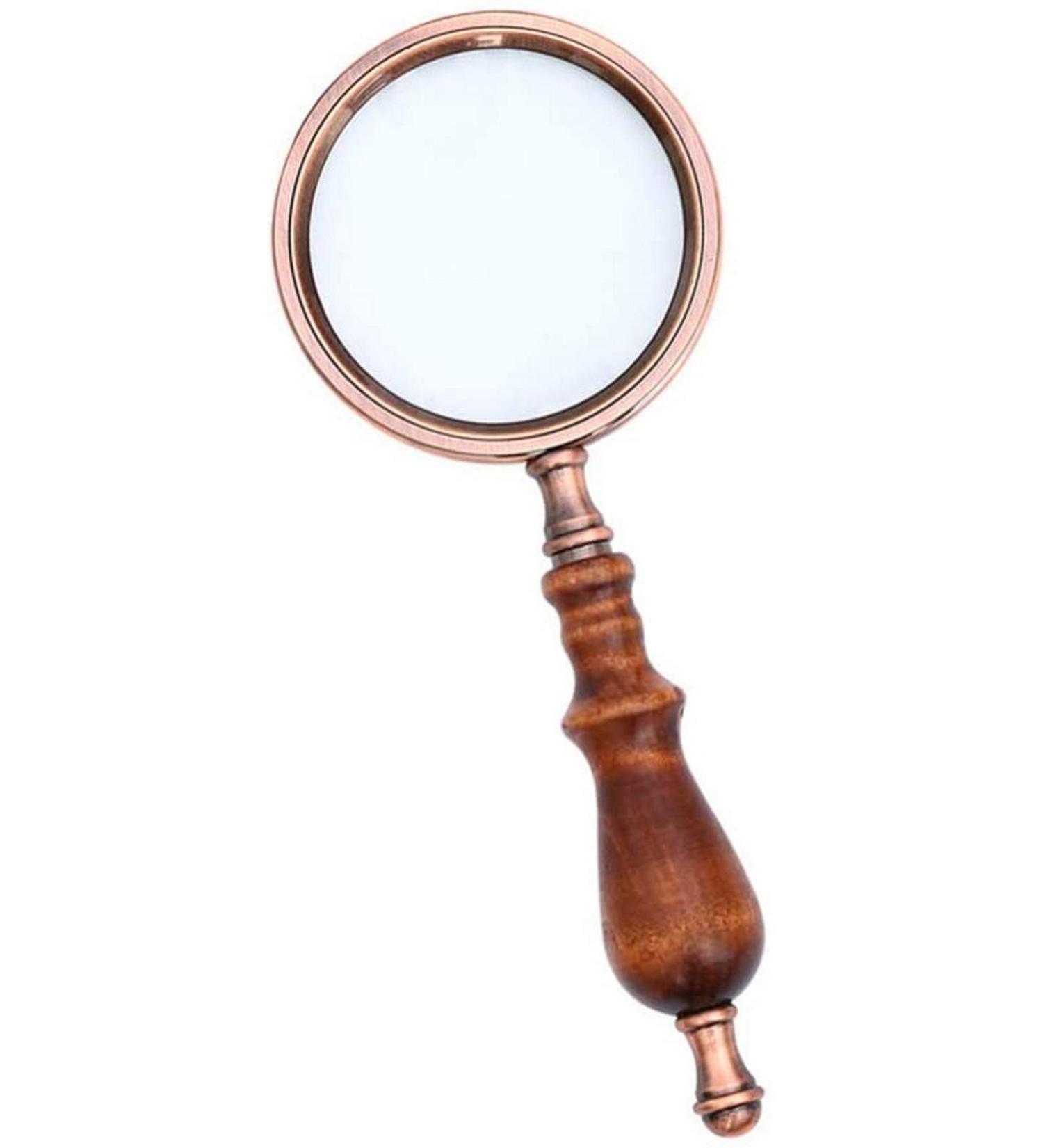 10X Magnifying Glass Antique Handheld Magnifier Loupe Optical Glass Magnifying Glass Reading Magnifier Aid Loupe for Seniors Reading Books Newspaper Learning Fault Finding Vision - Buy Online on GoSupps.com