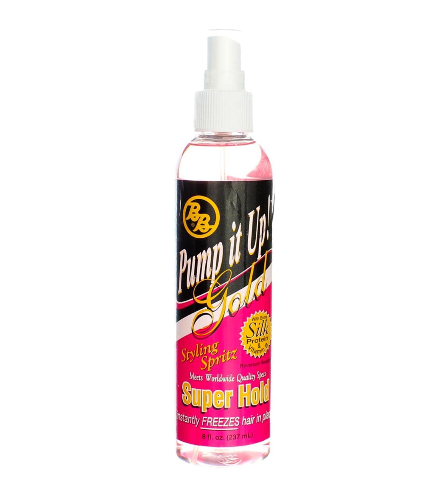Bronner Brothers Pump It Up Spritz Gold Super Hold 8 oz (Pack of 2) - Buy Online on GoSupps.com