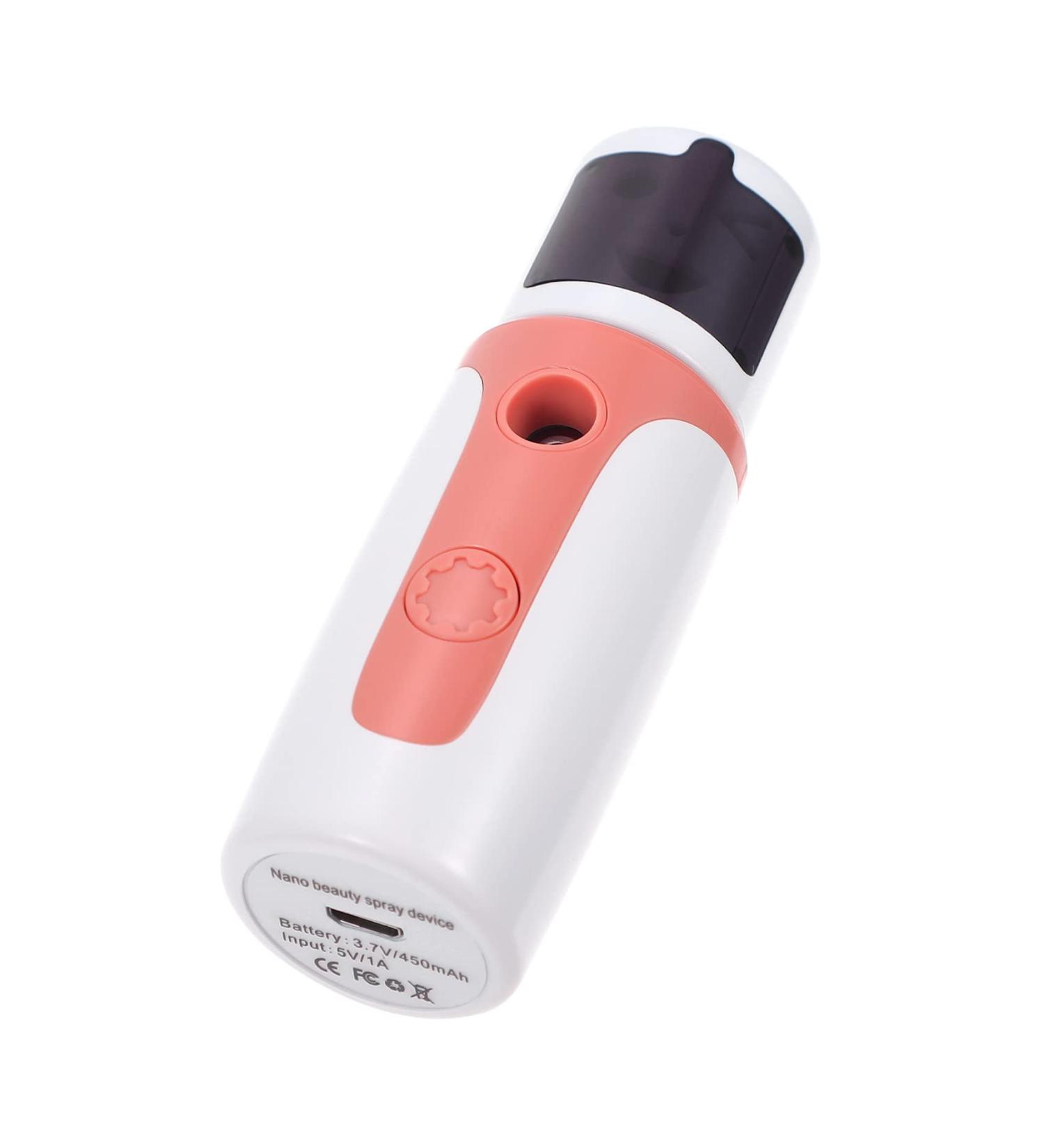 1 Set Hydrating Instrument Nano Steamer Hand Held Steamer Face Mist Moisturizing Cool Handy 10X3.3cm Pink - Buy Online on GoSupps.com