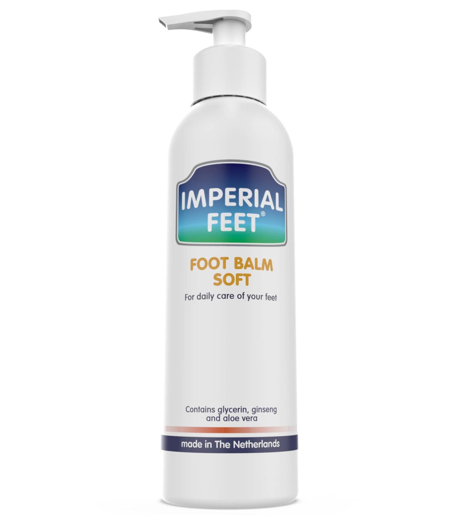 Imperial Feet Foot Balm - Moisturizing Cream with Honey & Aloe for Dry Feet Cracked Heels - 150 ml Glycerin & Ginseng Foot Care - Buy Online on GoSupps.com