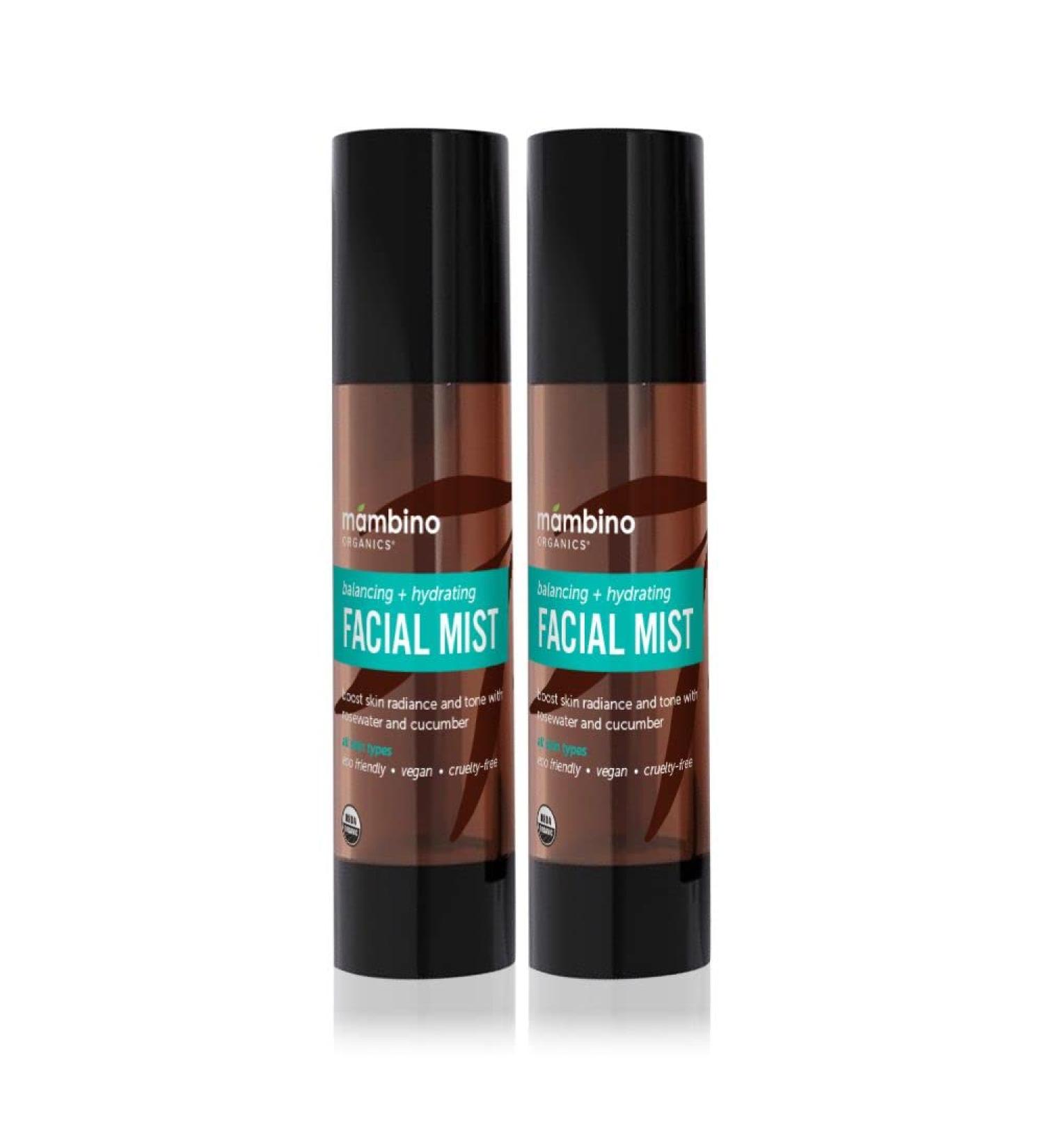 Mambino Organics Hydrating Facial Mist & Toner Organic Rose Water Face Mist with Cucumber Vegan Facial Spray for Sensitive Skin Cruelty-Free Skincare 4 fl oz 2 Pack Rose 4 Fl Oz (Pack of 2) - Buy Online on GoSupps.com