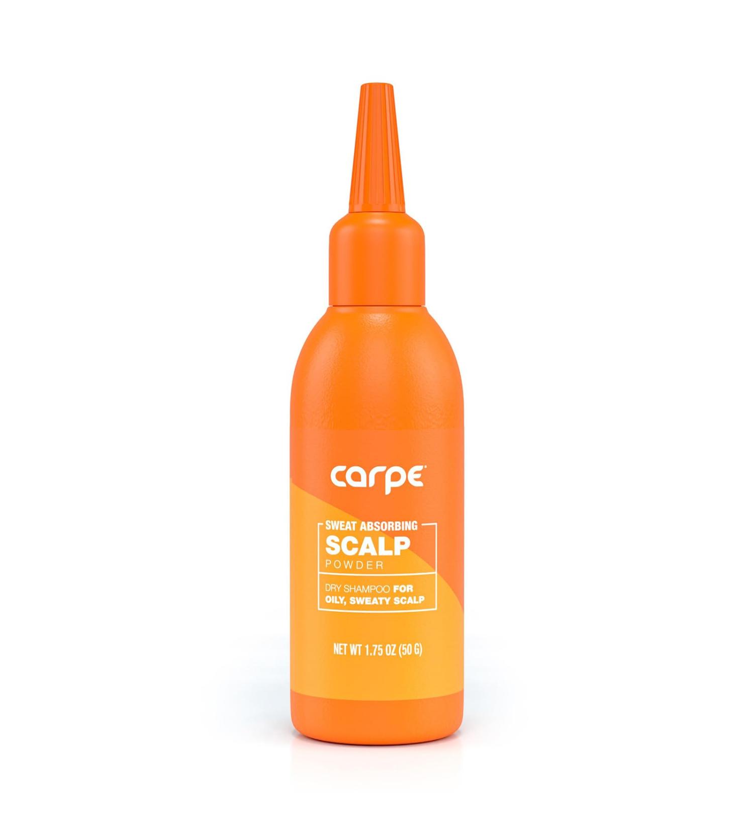 Carpe New Sweat Absorbing Scalp Powder - Non-Aerosol Dry Shampoo for Oily Hair | Residue Free Treatment for Men & Women - Perfect for Between Washes - Buy Online on GoSupps.com