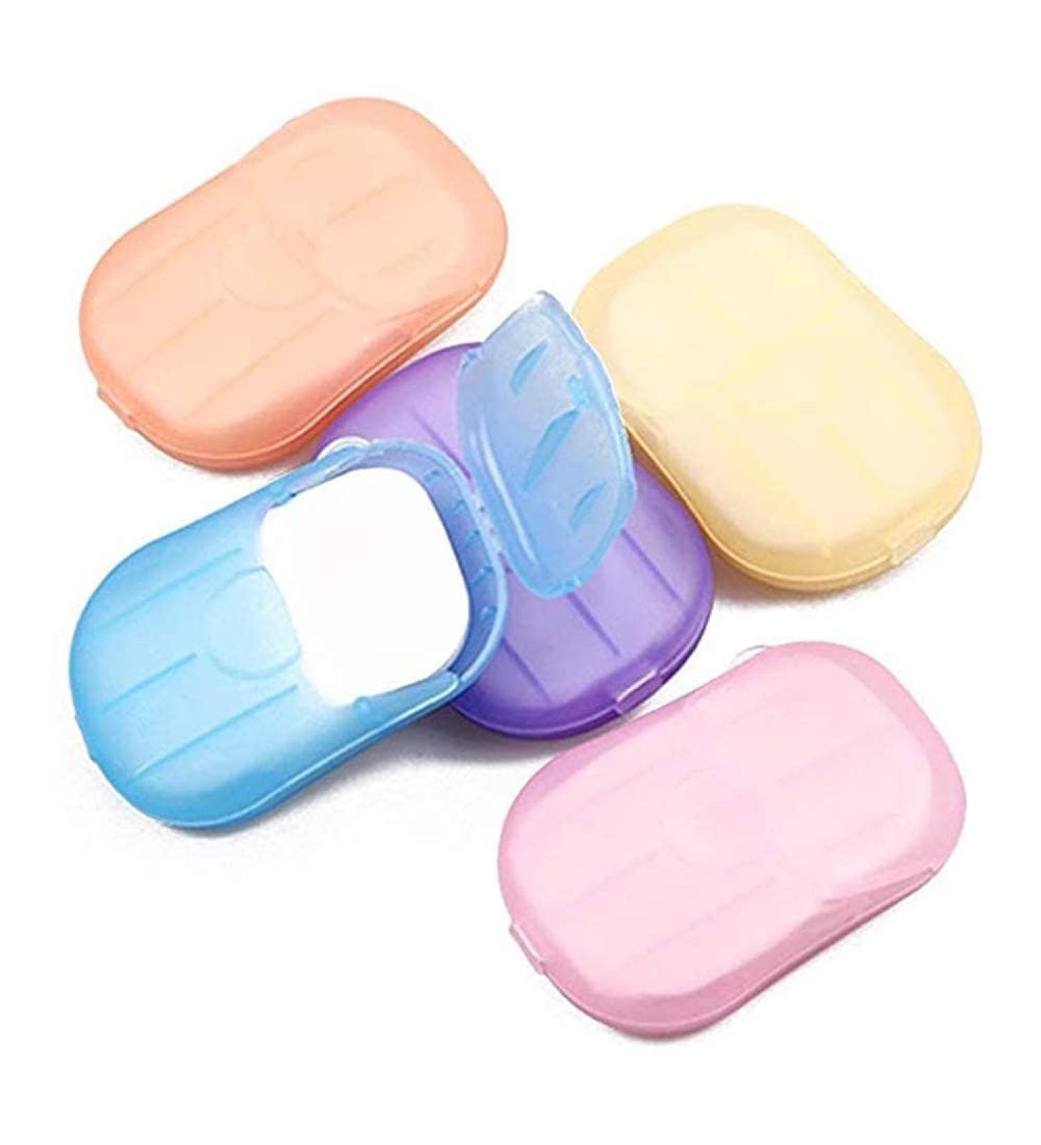 Gryshanyun 500 Sheets Colorful Disposable Soap Paper Hand Cleaner 5 Boxes Fragrance Mini for Travel Camping Hiking School Indoor Outdoor - Buy Online on GoSupps.com