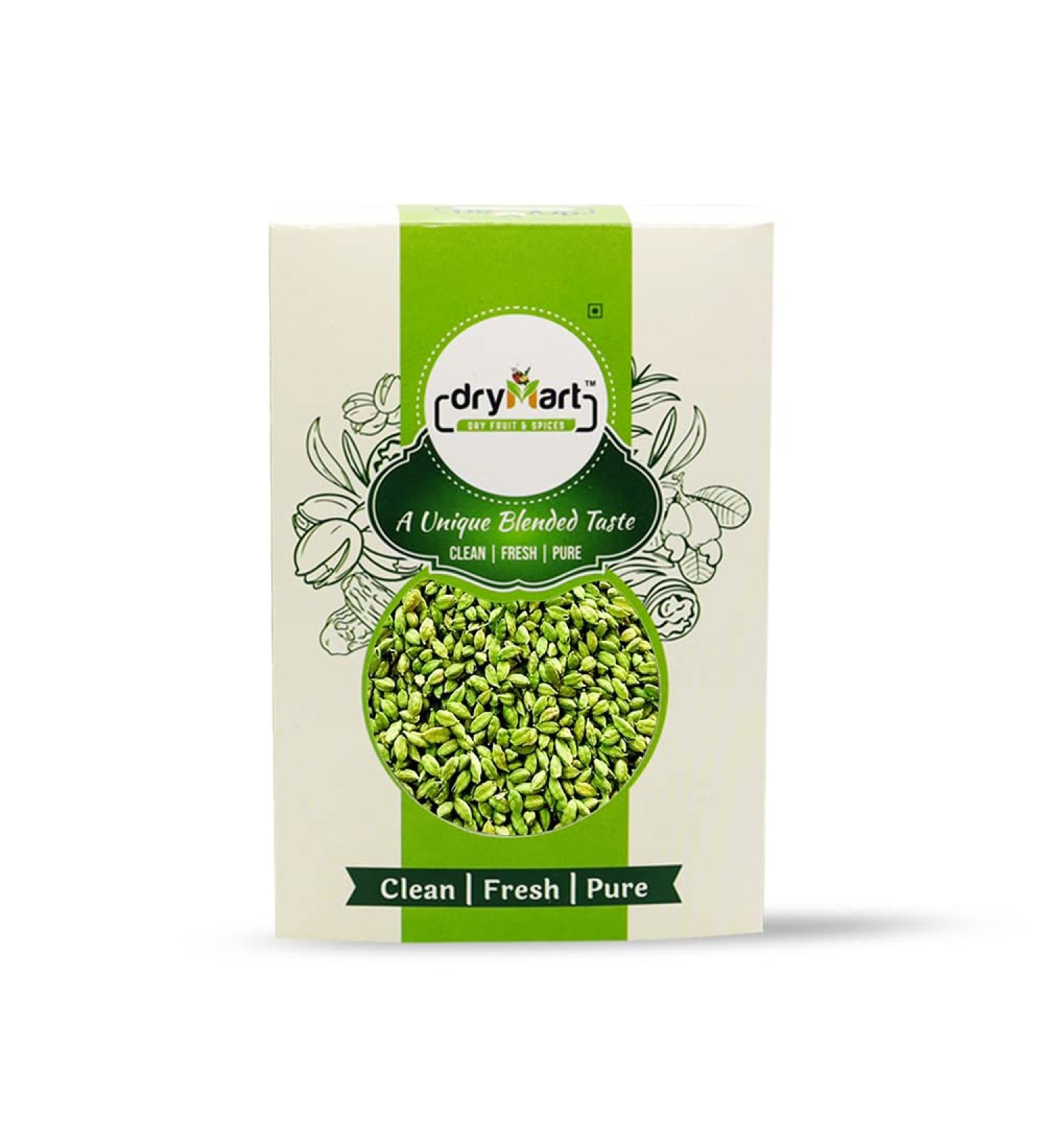 DRY MART Whole Green Cardamoms - 15 Oz | 425g - Indian Grocery Spice for Biryani & Tea - Aromatic Herb, Kosher, Gluten-Free, Vegan - Non-GMO - Buy Online on GoSupps.com