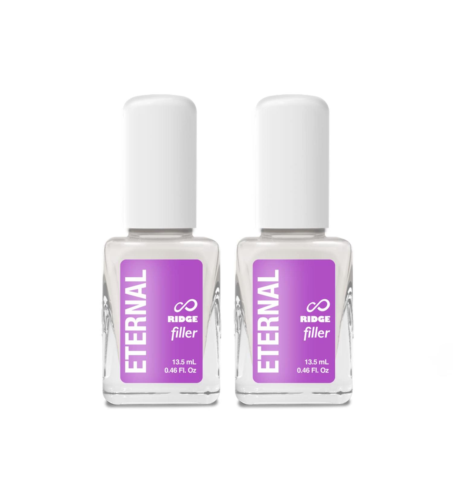 Eternal Ridge Filler Base Coat Nail Polish - 2 Pack Ridge Filler Gel for Nail Strength and Repair - Clear Nail Primer Treatment - 13.5 mL - 0.46 Fl Oz - Buy Online on GoSupps.com