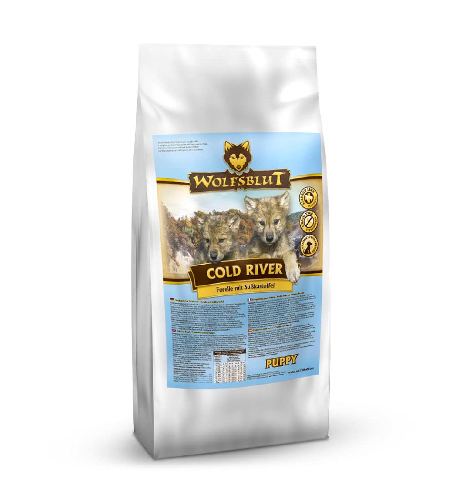 Wolfsblut Cold River Puppy - 2 kg - Trout - Dry food - Dog food - grain free - Buy Online on GoSupps.com