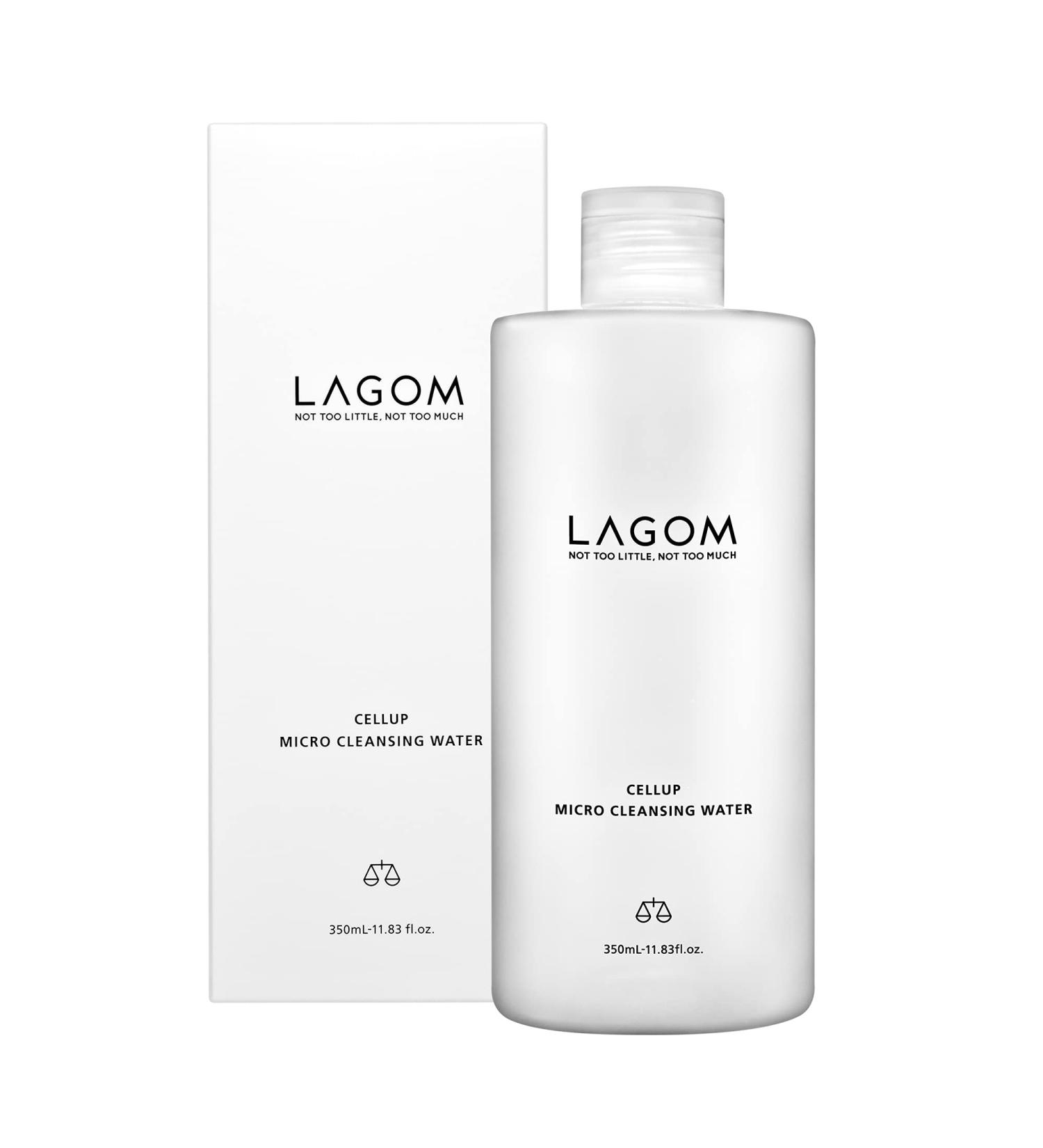 LAGOM Cellup Micro Cleansing Water Natural Micellar Moisturizing Face Wash Facial Cleanser for All Skin Type 11.83 Fl Oz - Buy Online on GoSupps.com