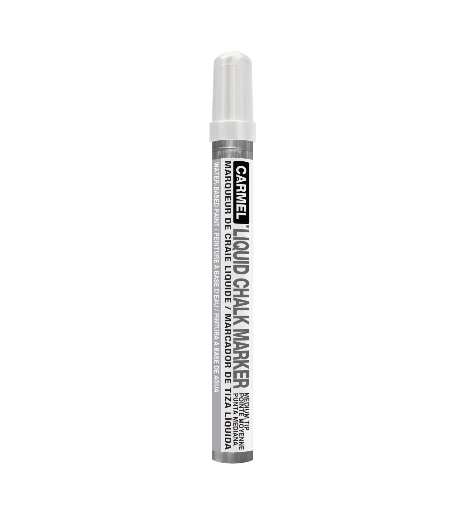 Carmel Medium Tip White Liquid Chalk Marker - Removable Water-Based Pen for Bistro - Erasable Pack of 1 - Buy Online on GoSupps.com