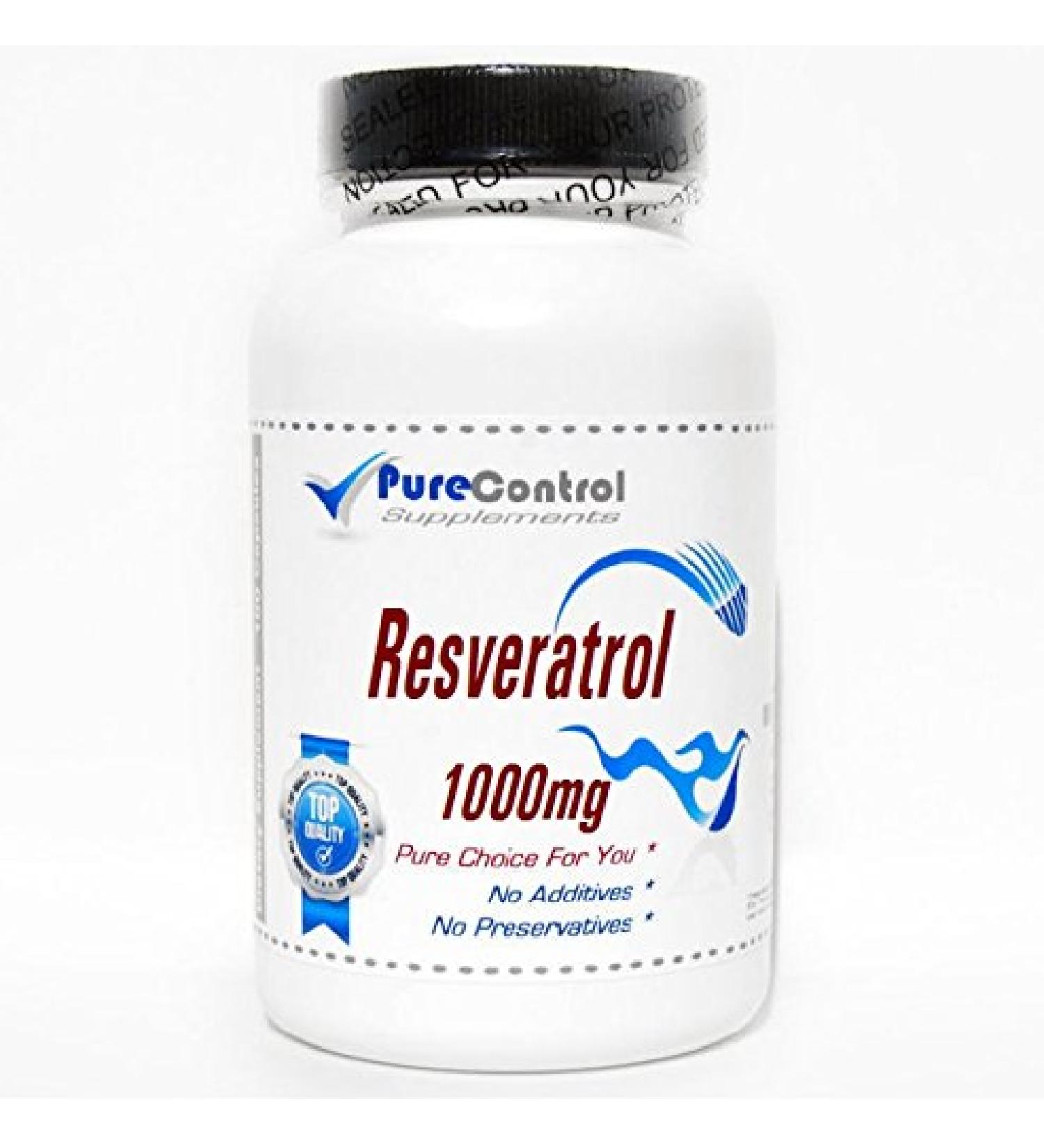 Resveratrol 1000mg // 180 Capsules // Pure // by PureControl Supplements