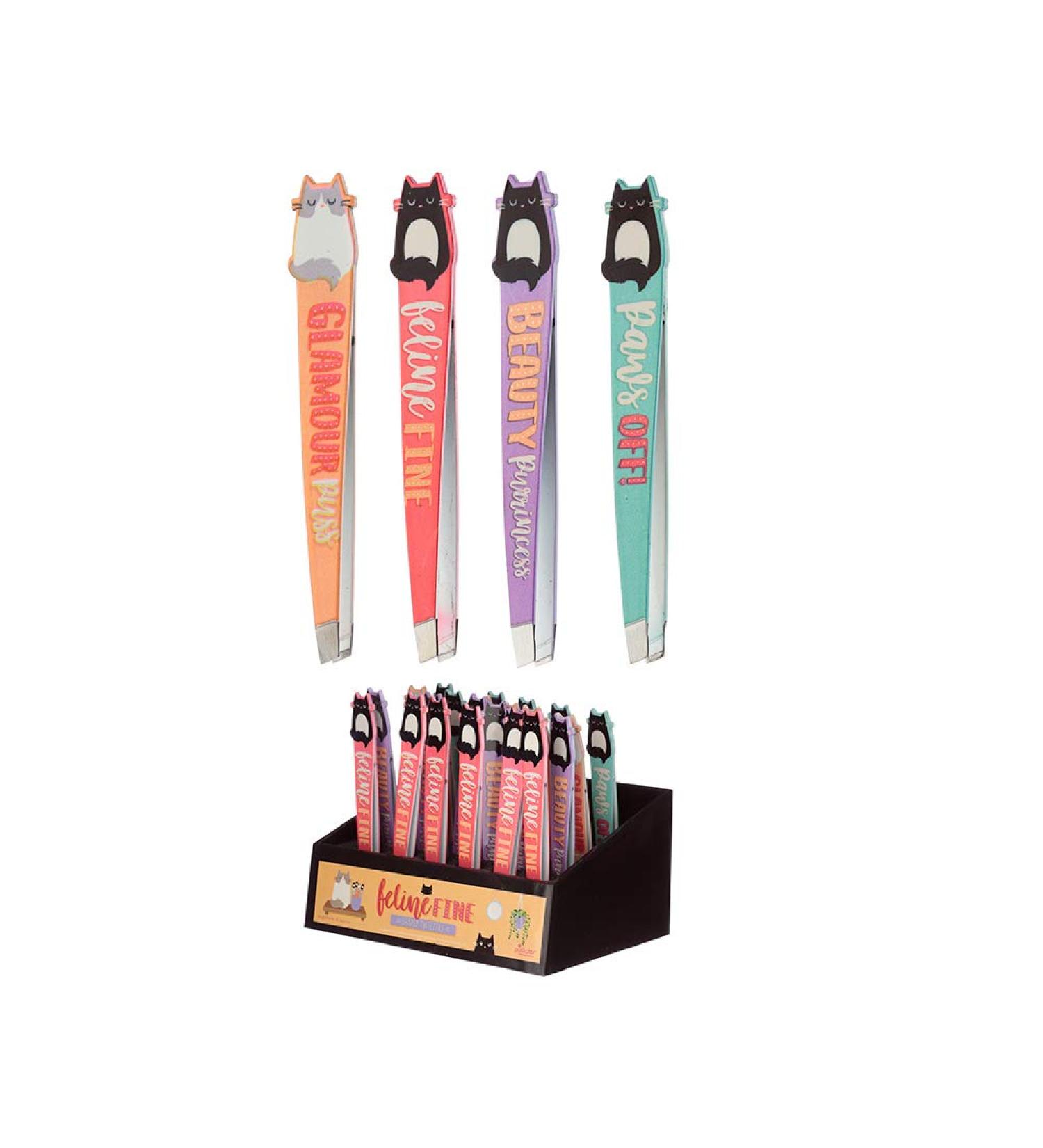 Attitude Clothing Feline Fine Cat Tweezers - Stylish Red Cat-Themed Accessory for Cat Lovers - Buy Online on GoSupps.com