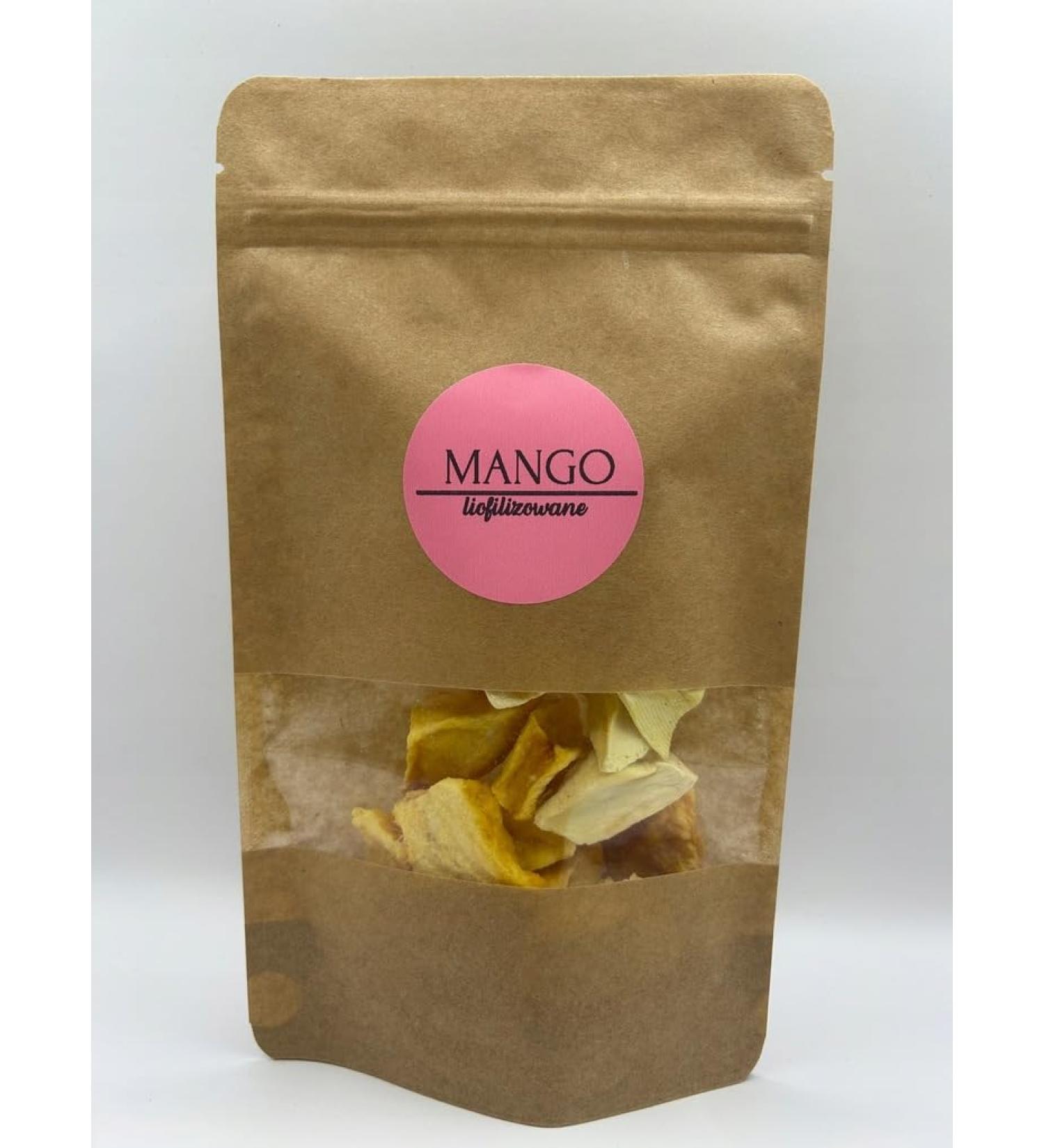 DELIFRUITS.PL Freeze-dried mango 500g freeze-dried fruit segment sweet and crispy freeze-dried and dried fruit no preservatives or sugar.