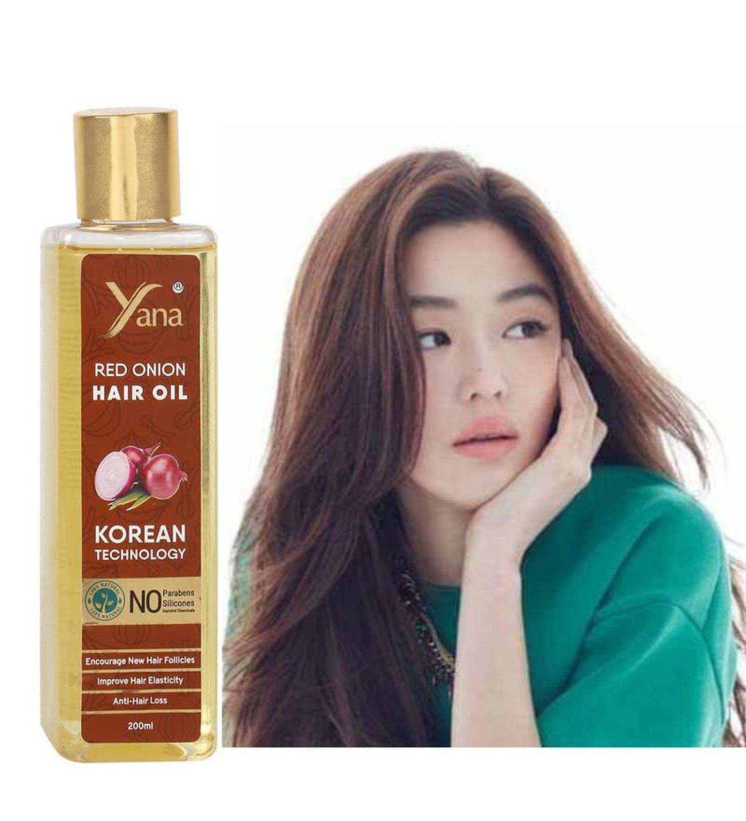 Onion Hair Oil With Black Seeds Aloe Oil Vit-E Bhringraj Oil Amla Oil Brahmi Oil For Men By Korean Technology - Buy Online on GoSupps.com