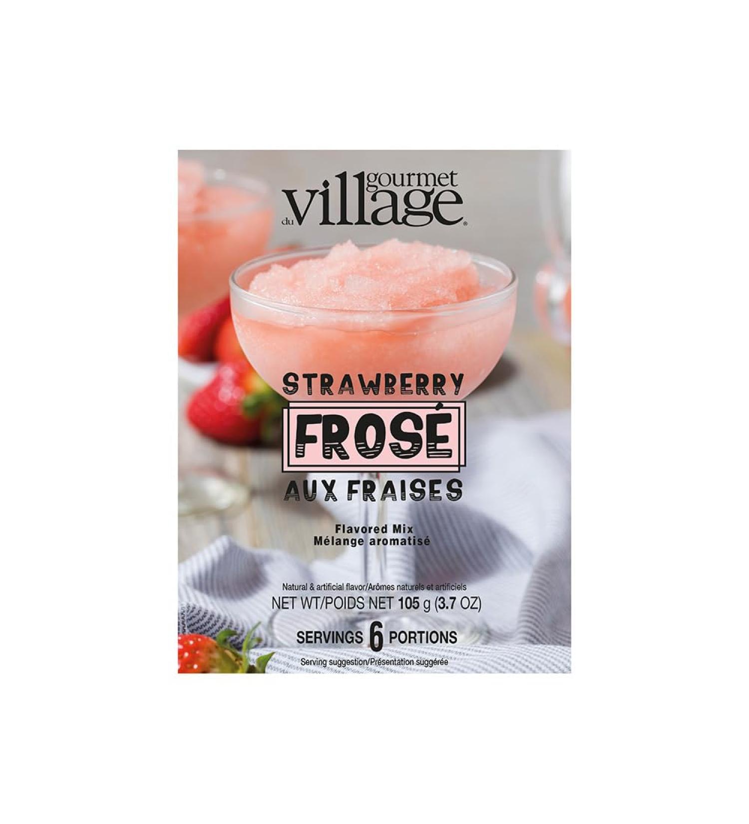 Gourmet du Village Fros Pink Strawberry Box 105 Grams Pink Strawberry 105 g (Pack of 1) - Buy Online on GoSupps.com