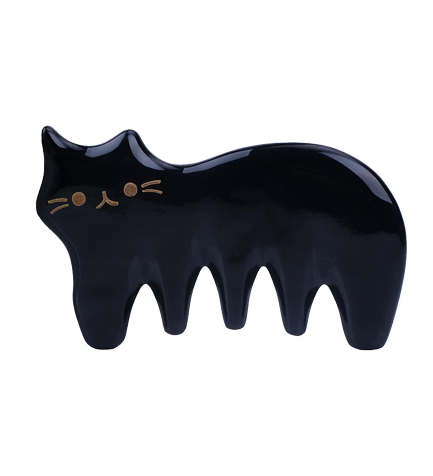 Board Comb Scraping Tool Guasha Jade Body Stone Horn Scalp Accessory Ox Beauty Sha Gua Skin Scraperwidehair 1Pcs Black - Buy Online on GoSupps.com