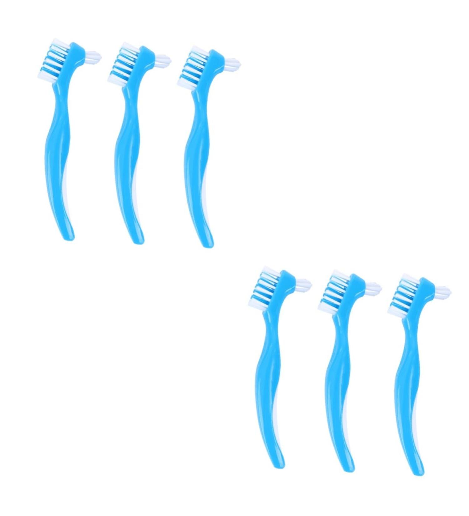 Buy Healvian 6-Stk Children's Prosthesis Care Toothbrush Kit - Double-Sided Cleaning Tool for False Teeth & Dentures - Buy Online on GoSupps.com