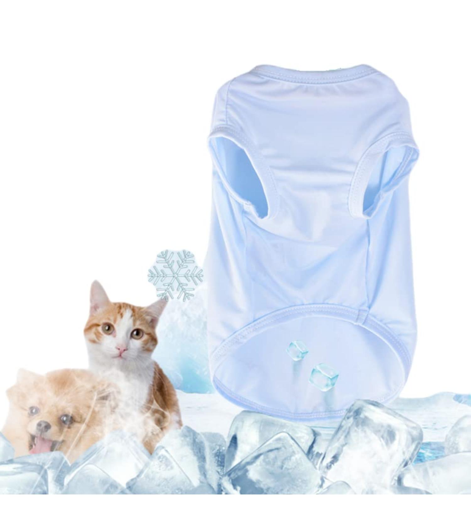 Yanmucy Instant Cooling Dog Vest - Soft Breathable Summer Coat for Pets (Sky Blue M) - Ultimate Outdoor Cooling Clothing for Dogs - Buy Online on GoSupps.com