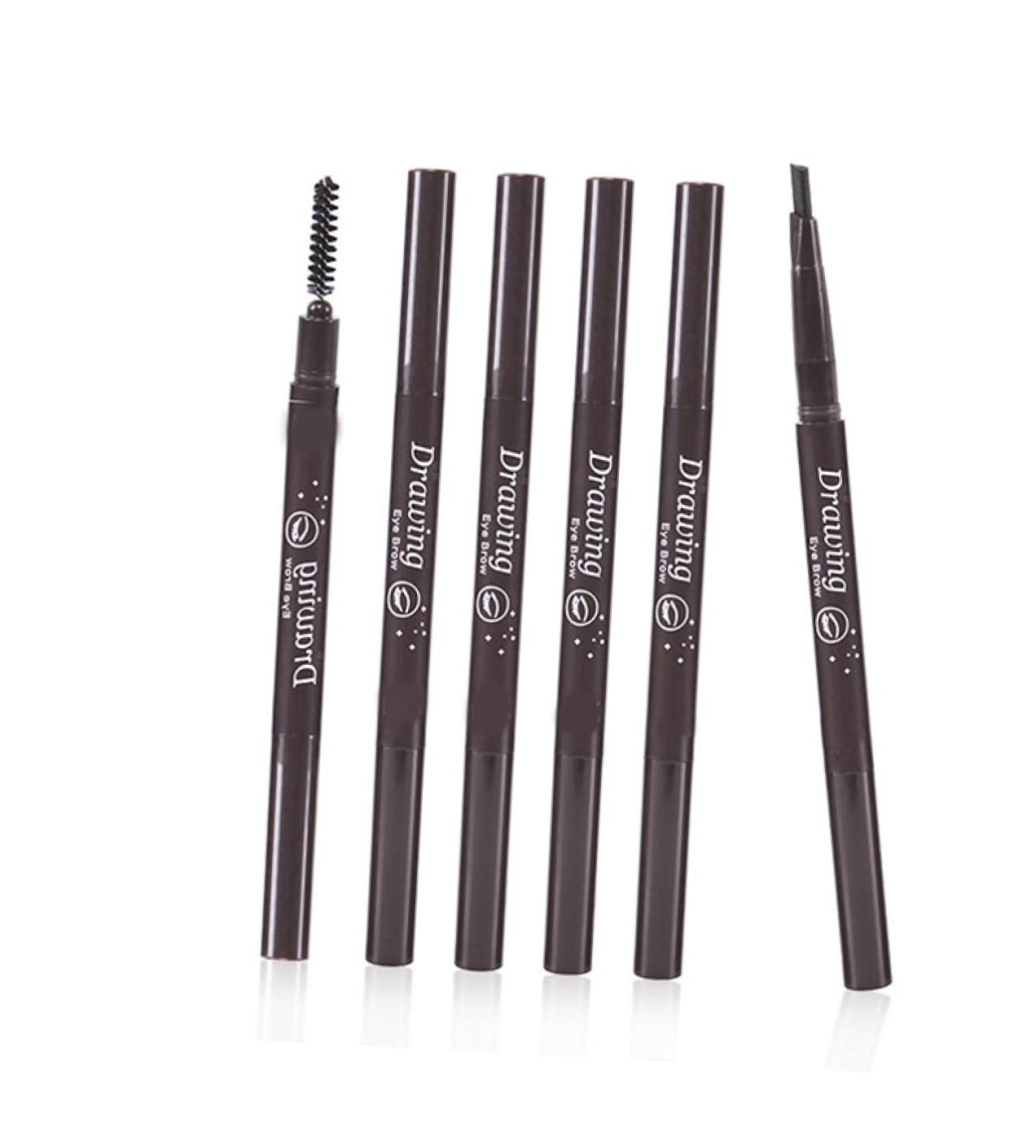 POPETPOP 2 1 Waterproof Brow Pencil Eye Brow Pen Eyebrow Pencil Waterproof Water Proof To Rotate - Buy Online on GoSupps.com