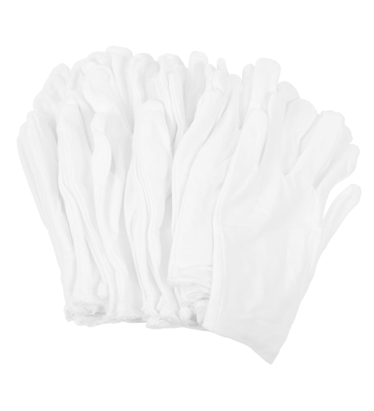 Beavorty 12 Pairs Washable Cotton Gloves Cotton Gloves Cotton Jewelry Gloves Jewelry Cotton Gloves Watch Jewelry Gloves Cotton Gloves for Dry Hands Glove Liners Work Heavy White Coin 21x11x7cm - Buy Online on GoSupps.com