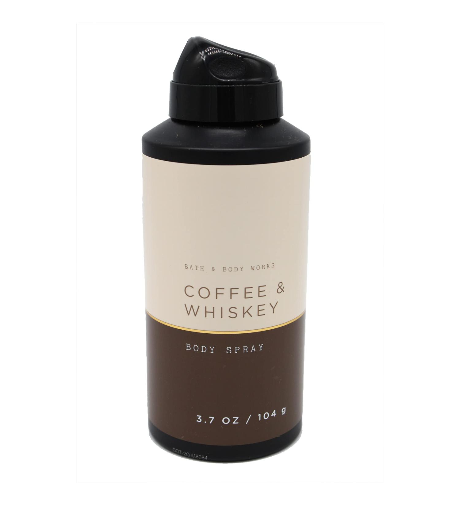 BBW - Bath and Body - Coffee & Whiskey Men's Body Spray 3.7 oz. (Pack of 1)