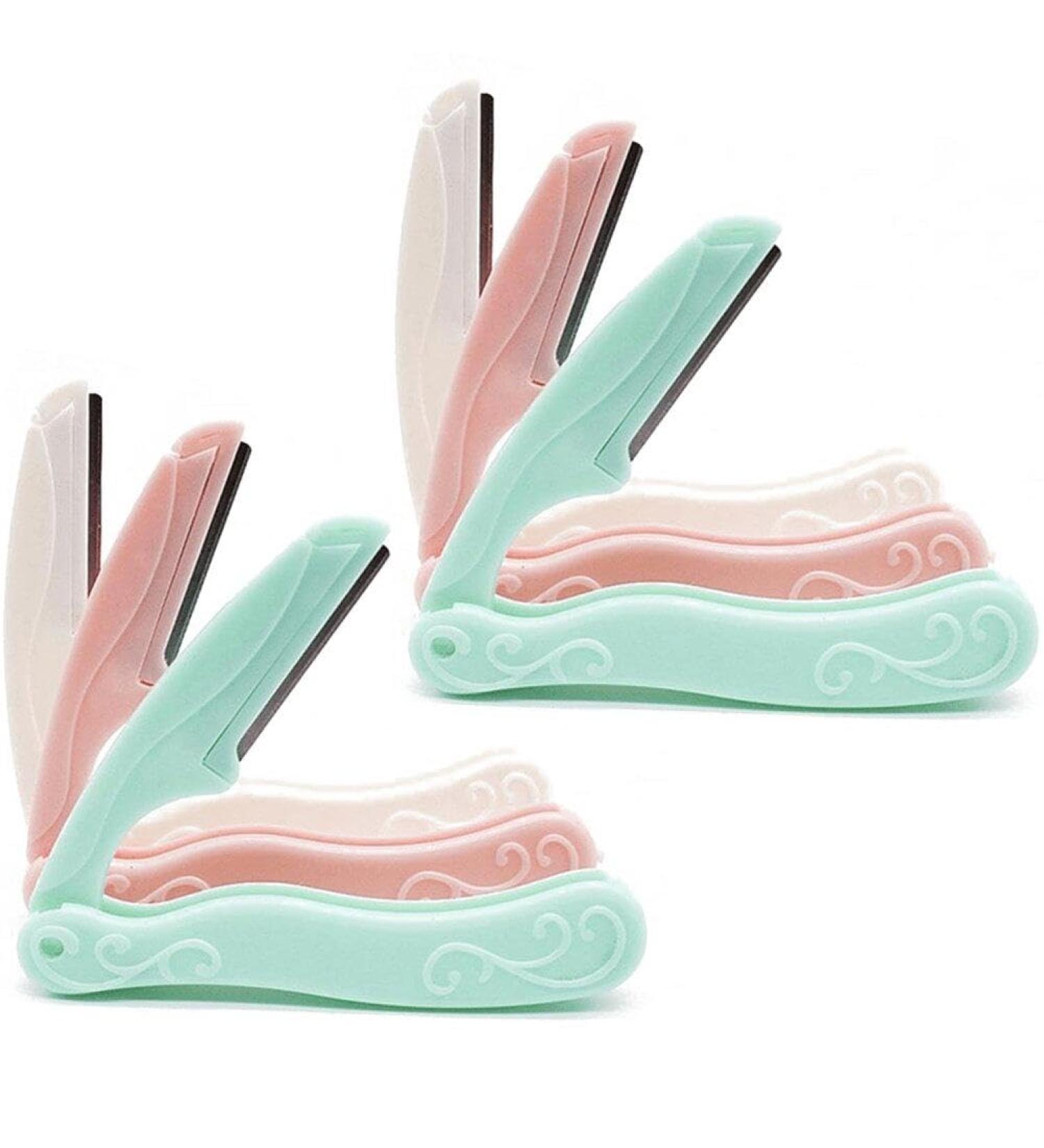 Eyebrow Razor 6 Pack - Portable Foldable Eyebrow Trimmer & Hair Remover for Women & Men - International Shipping - Buy Online on GoSupps.com