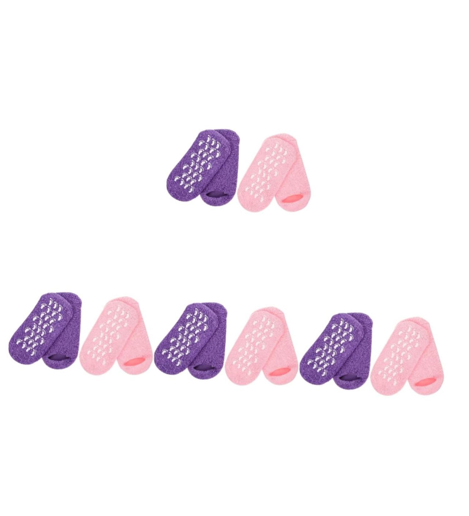 FRCOLOR 8 Pairs Gel Socks Soft Cotton Yarn Miss Facial Mask - Buy Online on GoSupps.com