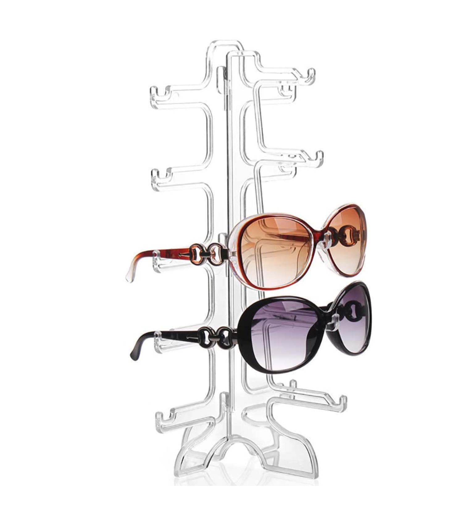 Alnicov 5 Pairs Transparent Glasses Holder Organizer - Stylish Sunglasses Storage Frame for Shop Window - Buy Online on GoSupps.com