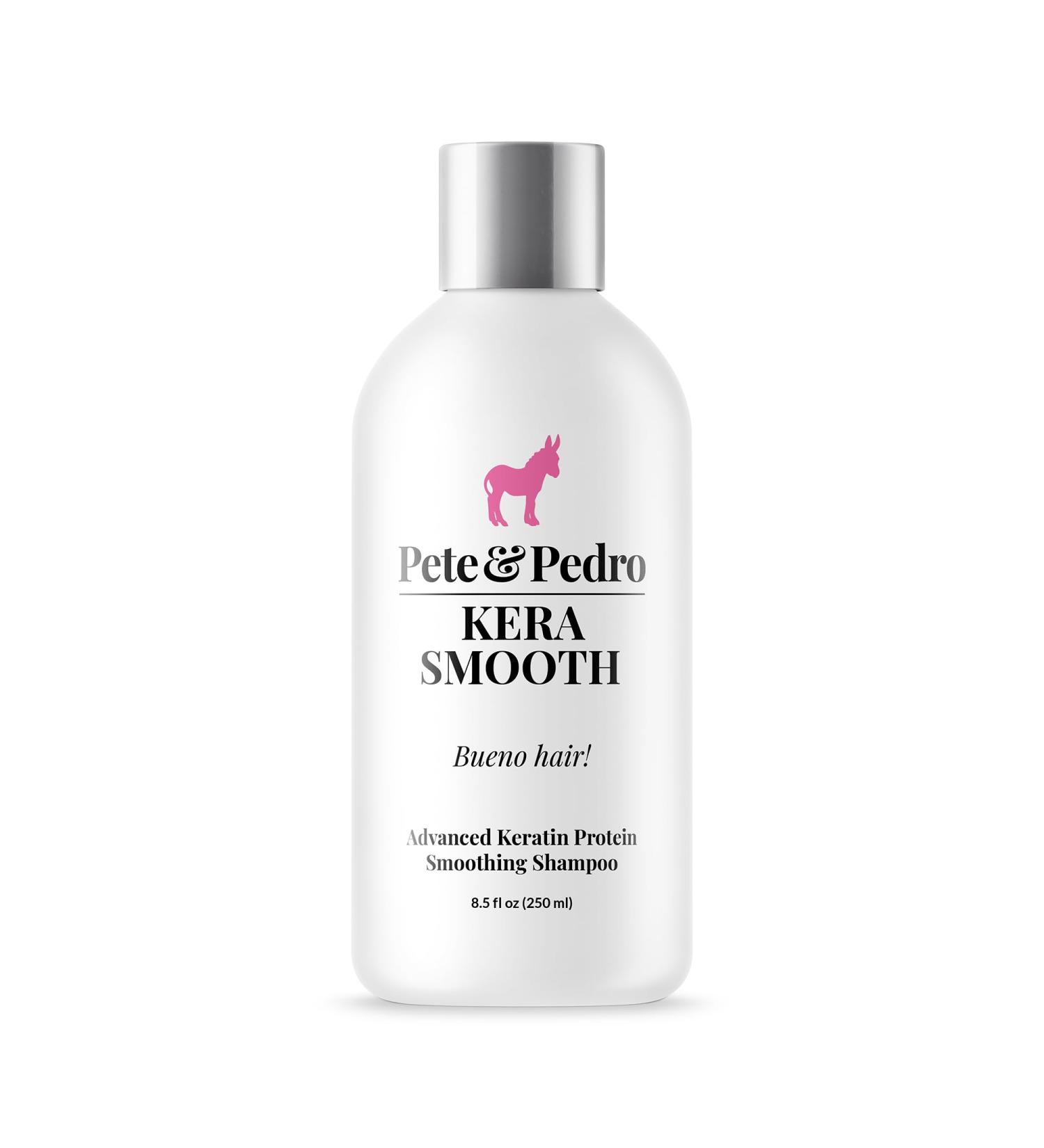 Pete & Pedro KERASMOOTH SHAMPOO - Strengthening Keratin Protein Cleanser Reduces Frizz & Flyaways Shark Tank Featured 6 oz - Buy Online Worldwide - Buy Online on GoSupps.com