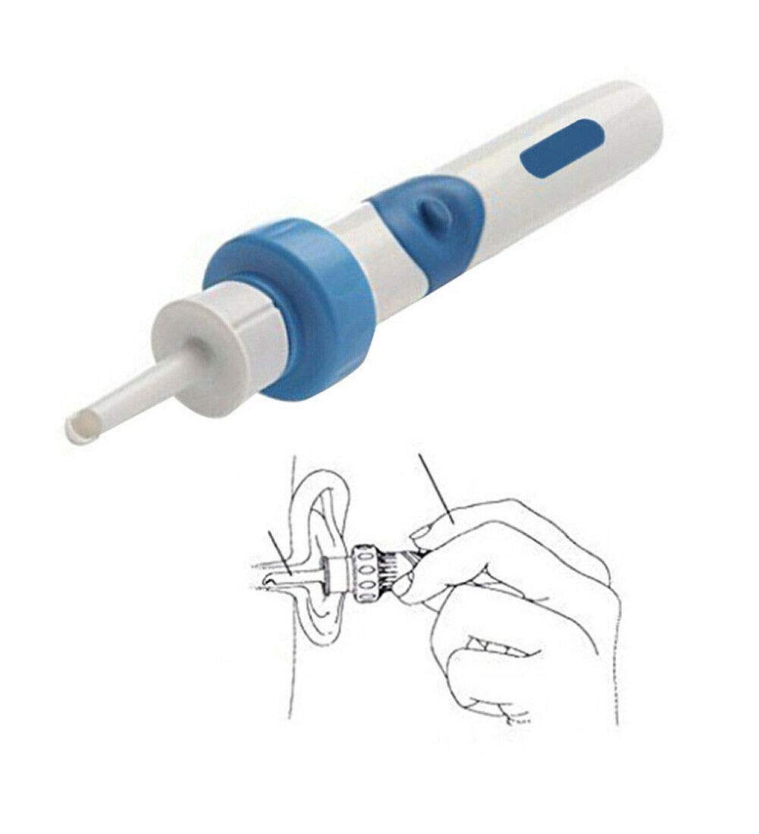 Safety Cordless Electric Ear Vacuum Cleaner - Wax Remover for Painless Cleaning - Buy Online on GoSupps.com
