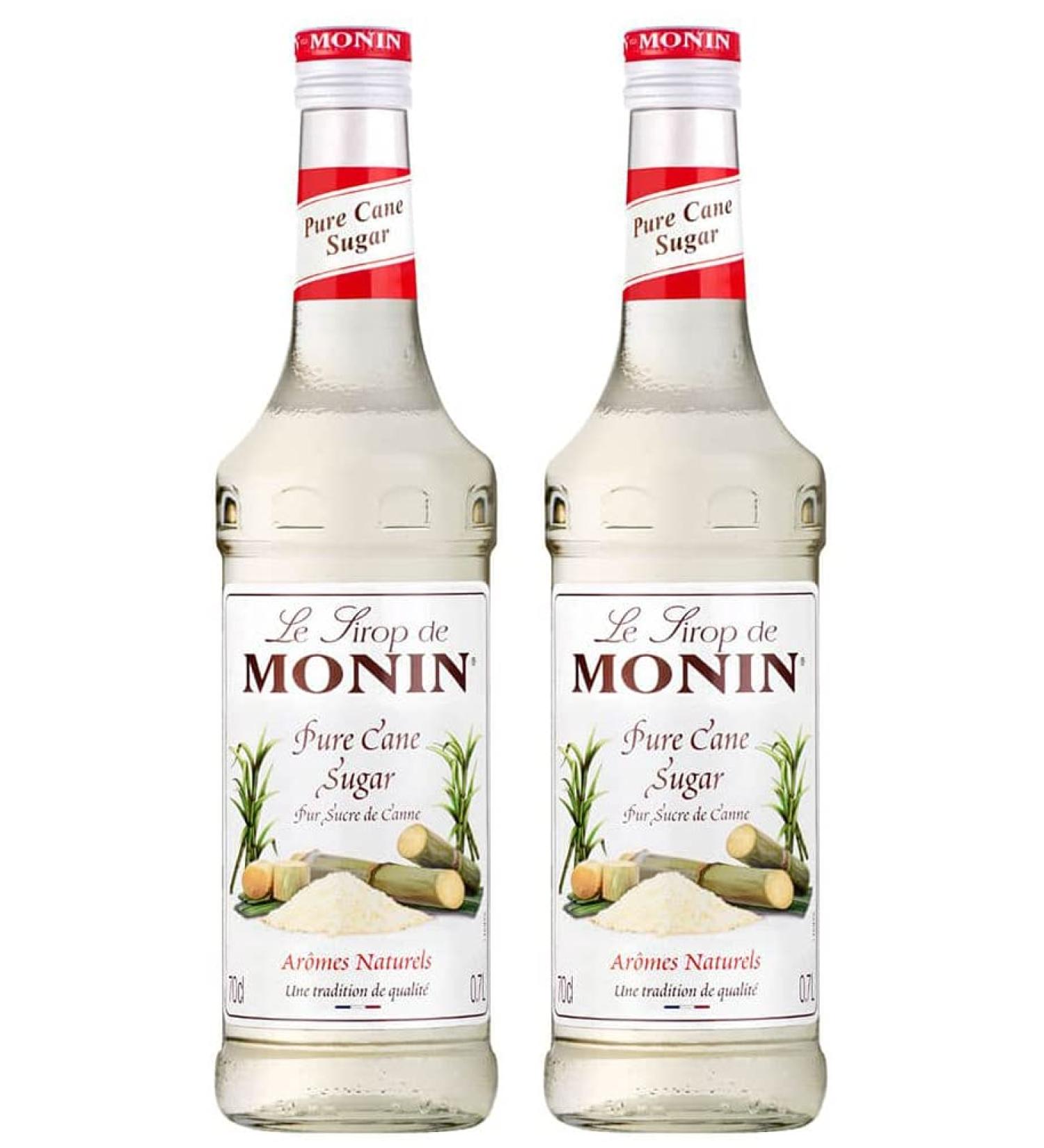 Monin Pure Cane Syrup 700ml Pack of 2