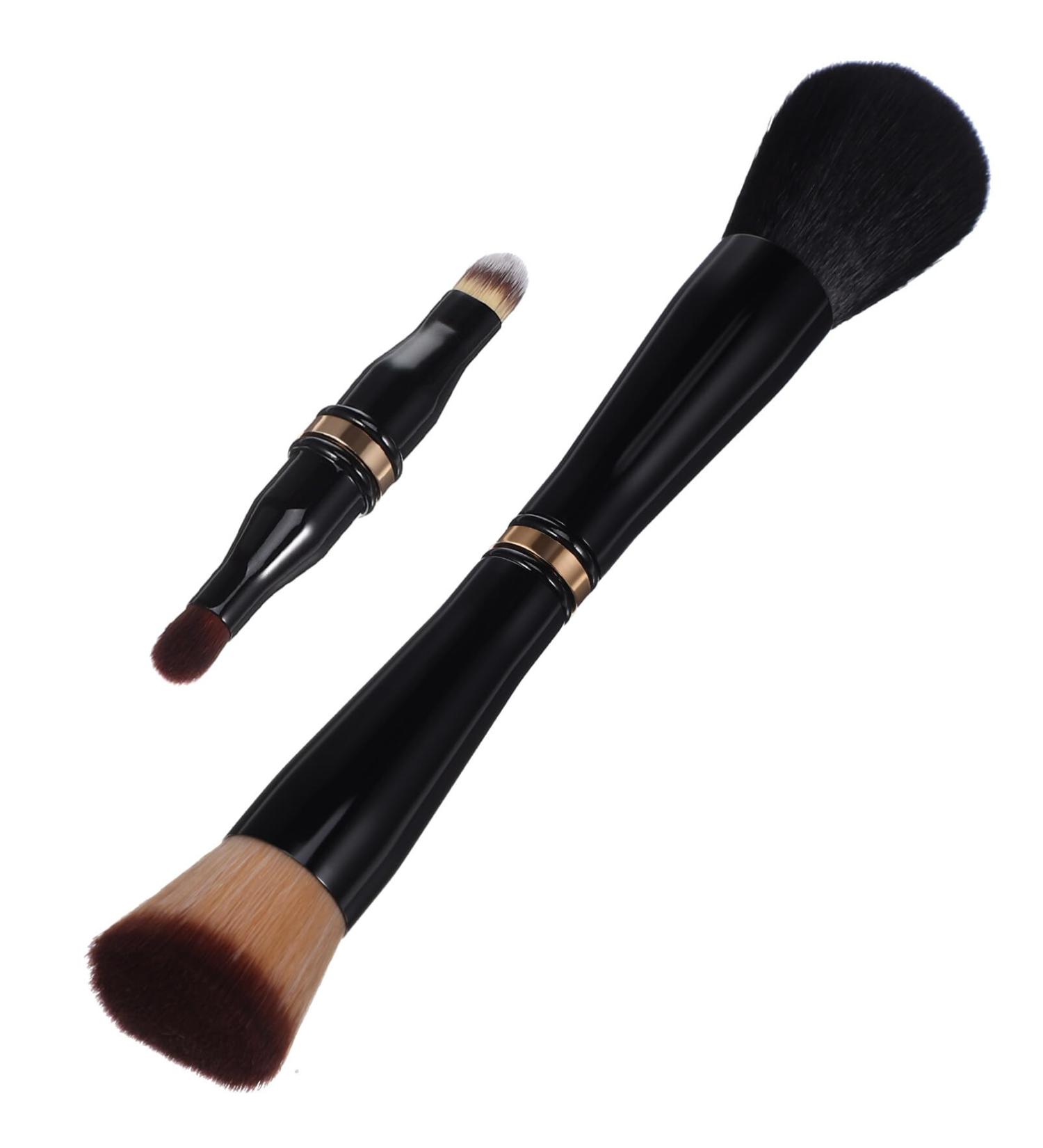 FOMIYES 4 In 1 Makeup Brush Foundation Makeup Brush Double Sided Blending Brush Travel Makeup Face Brush for Makeup Liquid Powder Concealer Cream - Buy Online on GoSupps.com