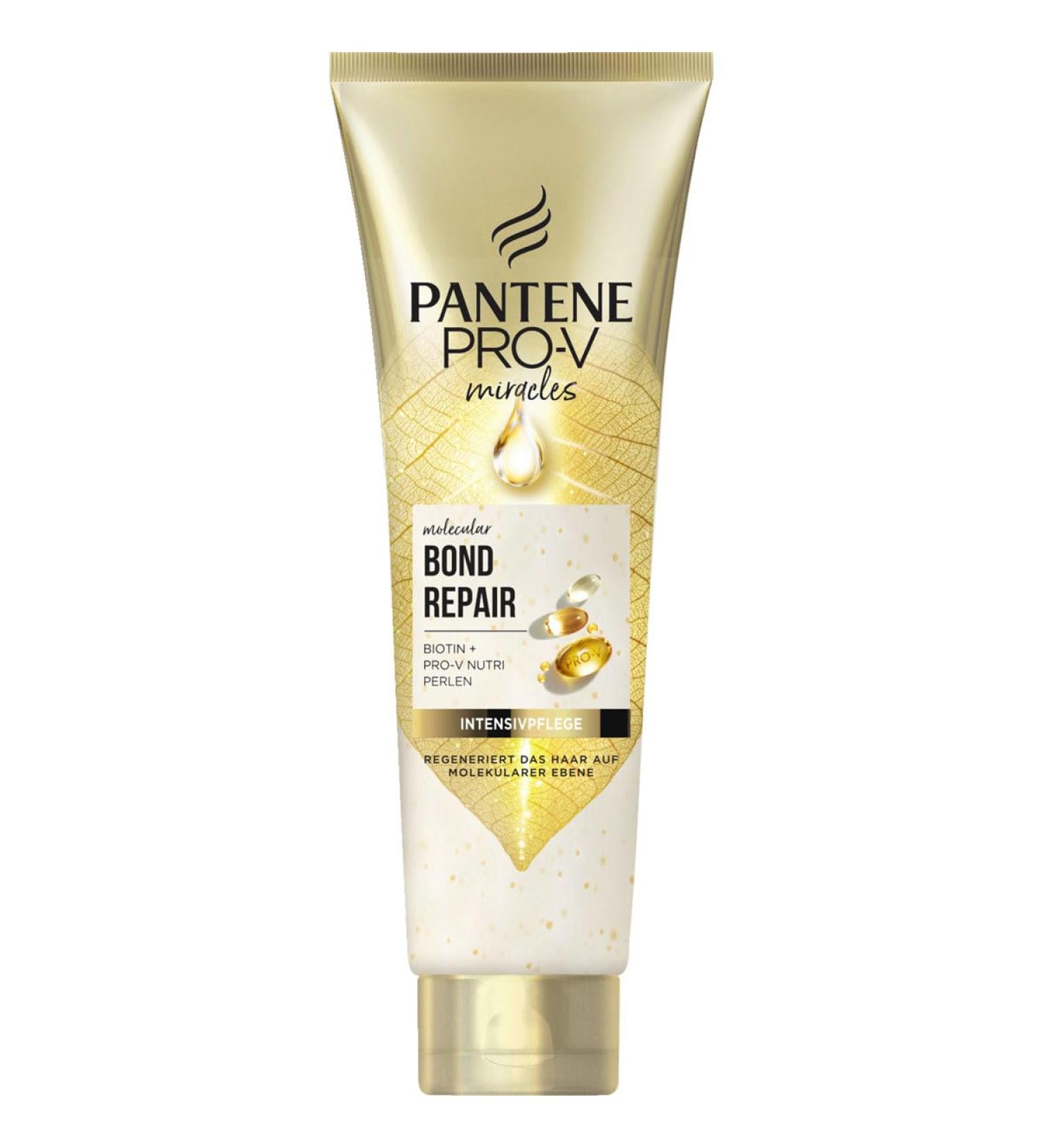 Pantene Pro-V Molecular Bond Repair Deep Conditioning Hair Treatment with Biotin 150 ml, Pro-V concentrated formula for extremely dry hair, for visibly healthier, strengthened and